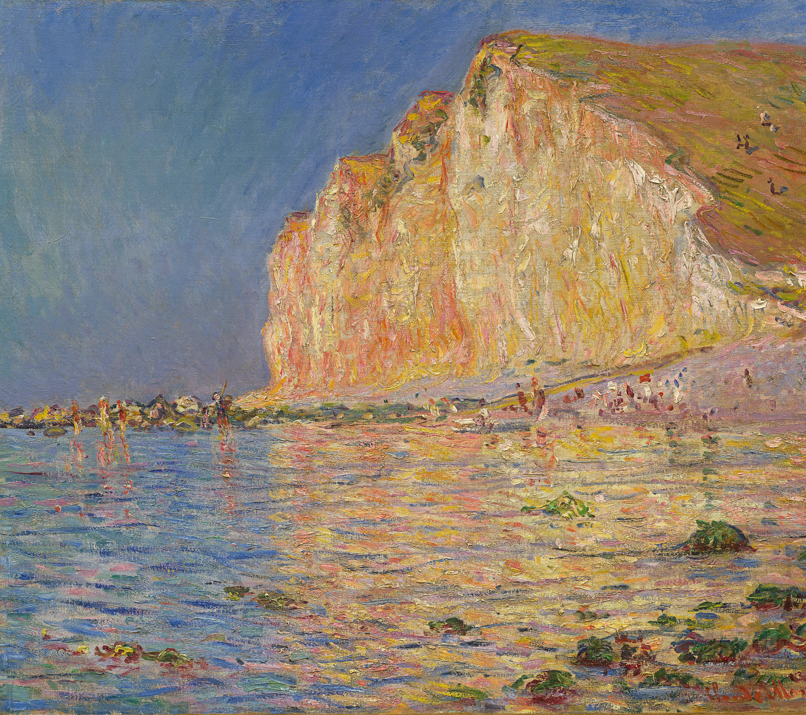 «Marée basse aux Petites Dalles», de Claude Monet, chef-d’œuvre de l’exposition «L’impressionnisme et la mer», à Giverny (Eure). Museum Barberini (Potsdam) Hasso Plattner Collection.
