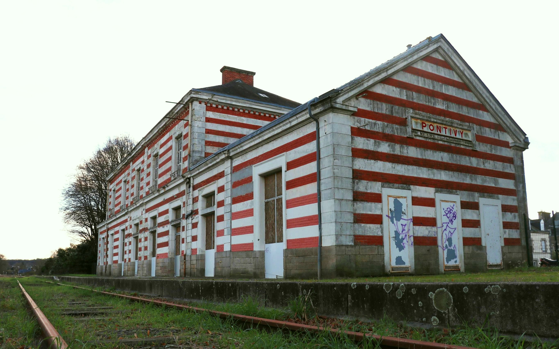 L’ancienne gare de Pontivy (Morbihan) fait partie des projets retenus. PhotoPQR/Ouest France/Hugo Huaume