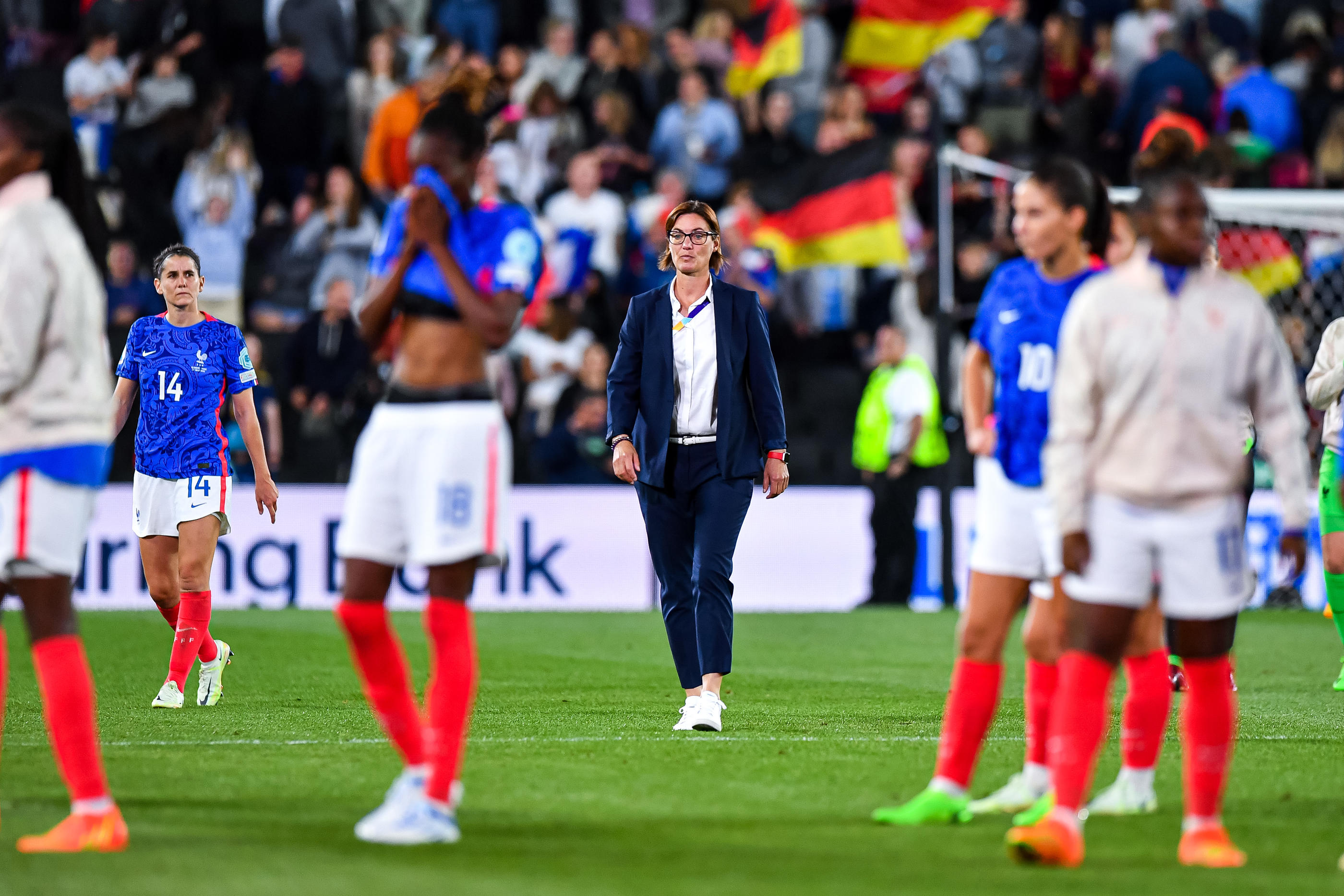 Après l'élimination des Bleues en demi-finale de l'Euro, en juillet 2022, Noël Le Graët avait unilatéralement prolongé Corinne Diacre jusqu'en 2024. Icon Sport/Baptiste Fernandez