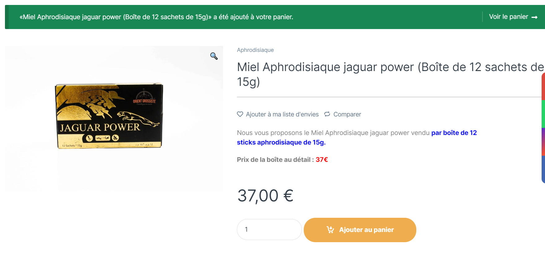 Black horse», «Jaguar Power» Des produits faussement naturels,  interdits, mais toujours en vente sur Internet - Le Parisien