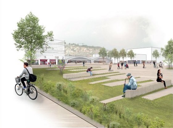 Le futur Parc des Sources reliera les coteaux au nord du secteur en descendant vers les quais de Seine./DR