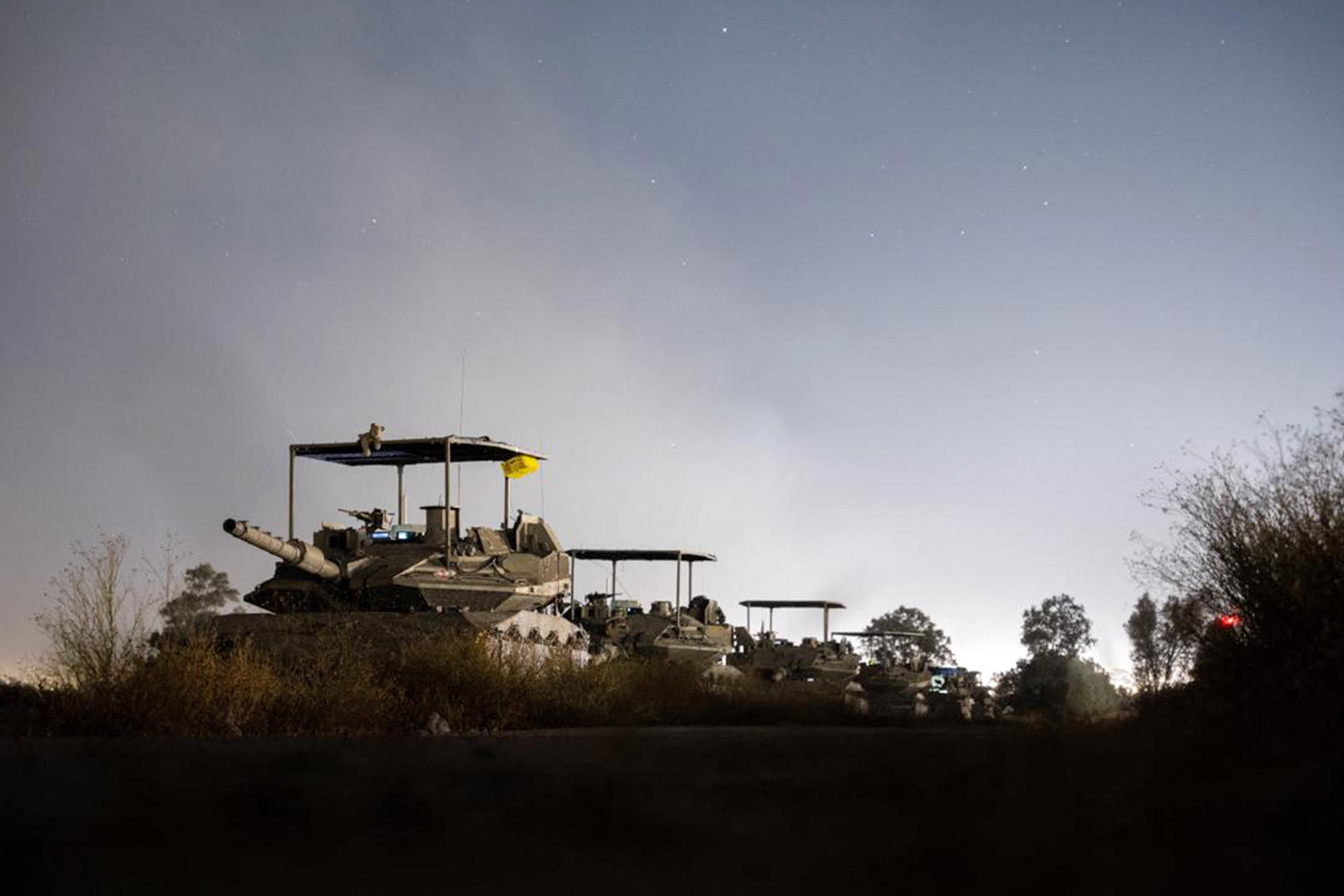 Les chars israéliens sont arrivés dans la ville de Rafah mardi. AFP / Israeli Army