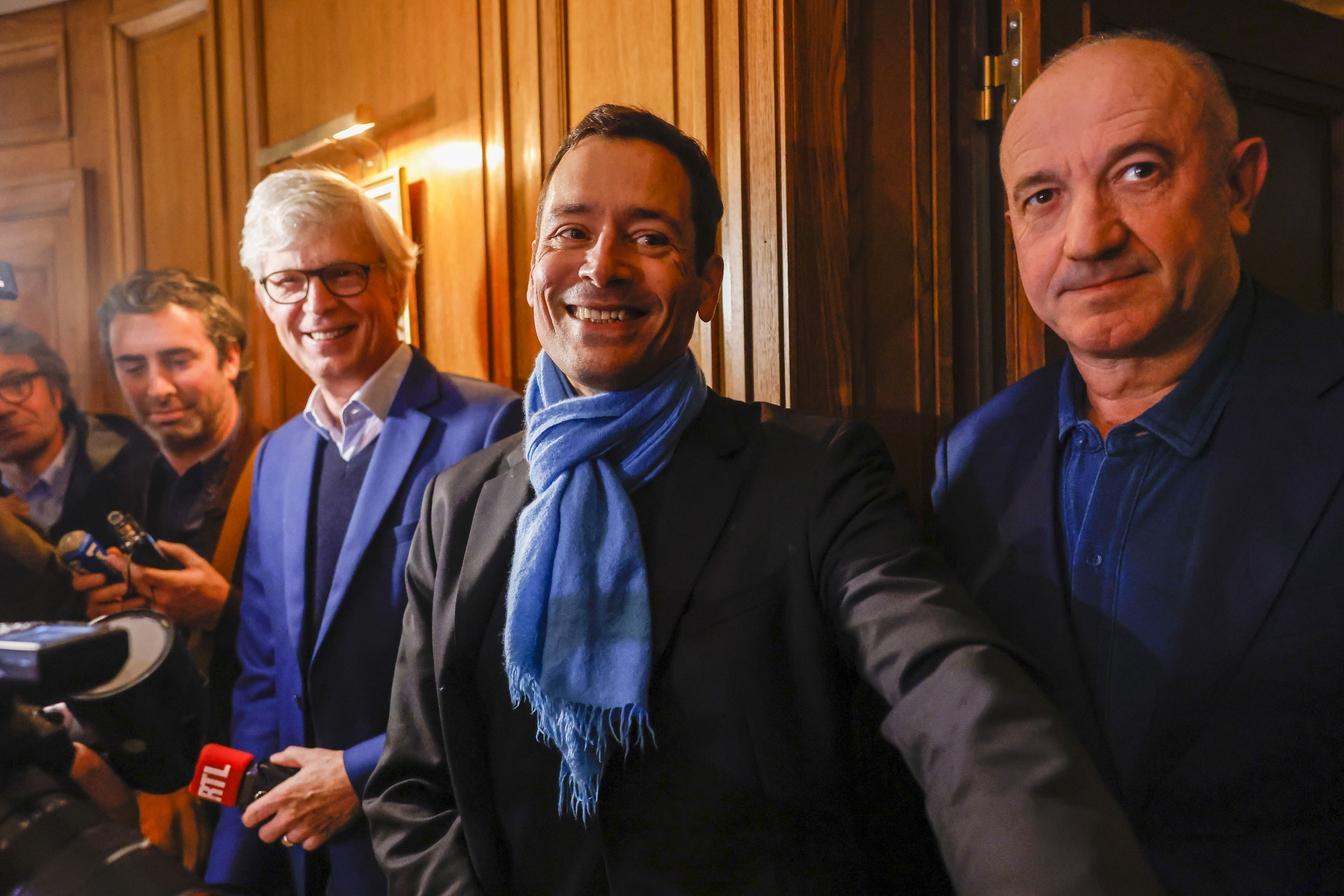 Paris, mardi. Jean-Baptiste Andrea arrive au restaurant Drouant pour recevoir le Prix Goncourt. LP/Olivier Corsan