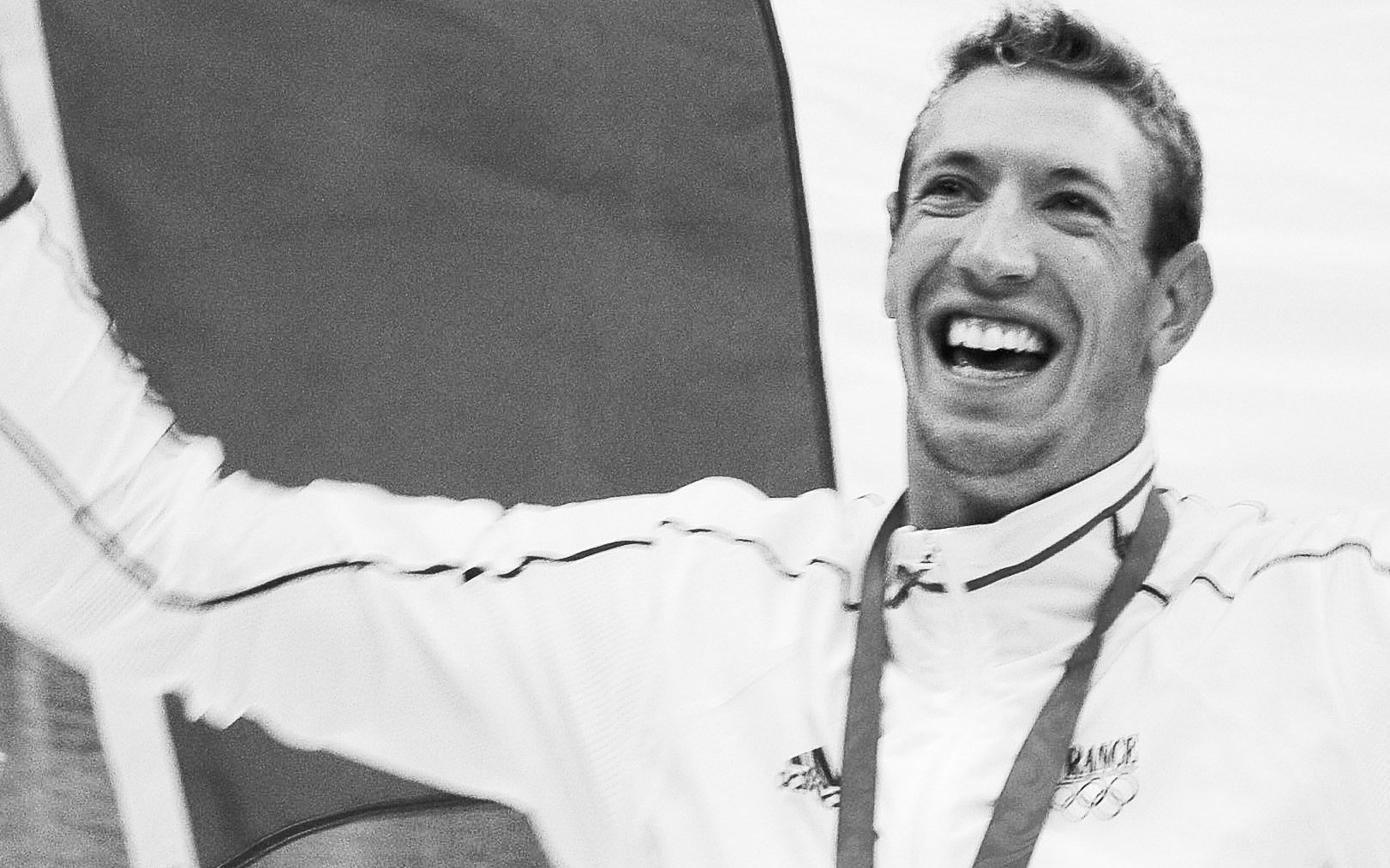 Le 14 août 2008 à Pékin, Alain Bernard remporte la médaille d’or olympique sur 100 m nage libre. Icon Sport/Henri Szwarc