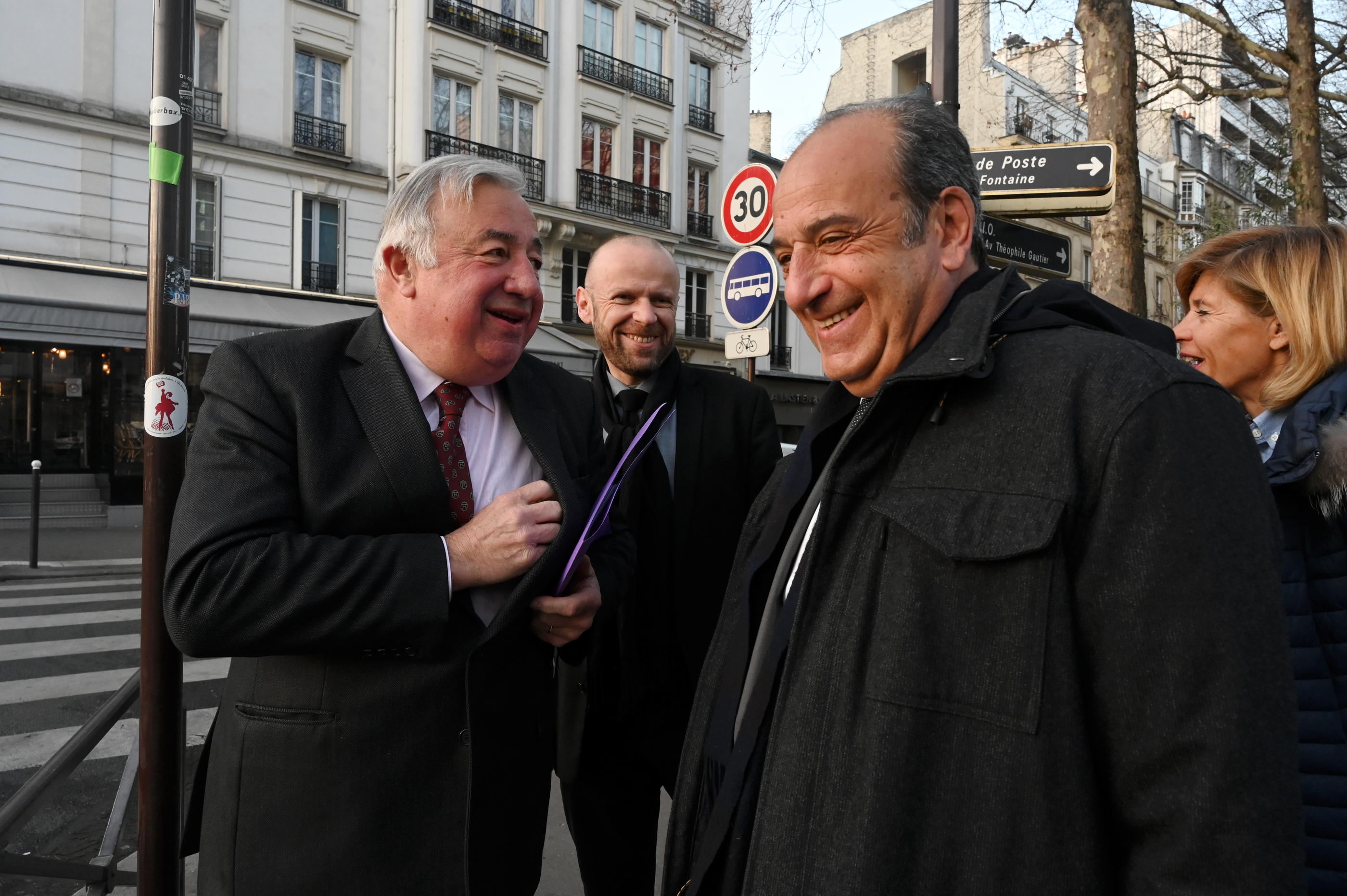 Patrick Dray (ici avec Gérard Larcher), est candidat LR dans la 14e circonscription de Paris, soit celle du XVIe arrondissement (quartiers Auteuil et la Muette). REA/Elodie Grégoire