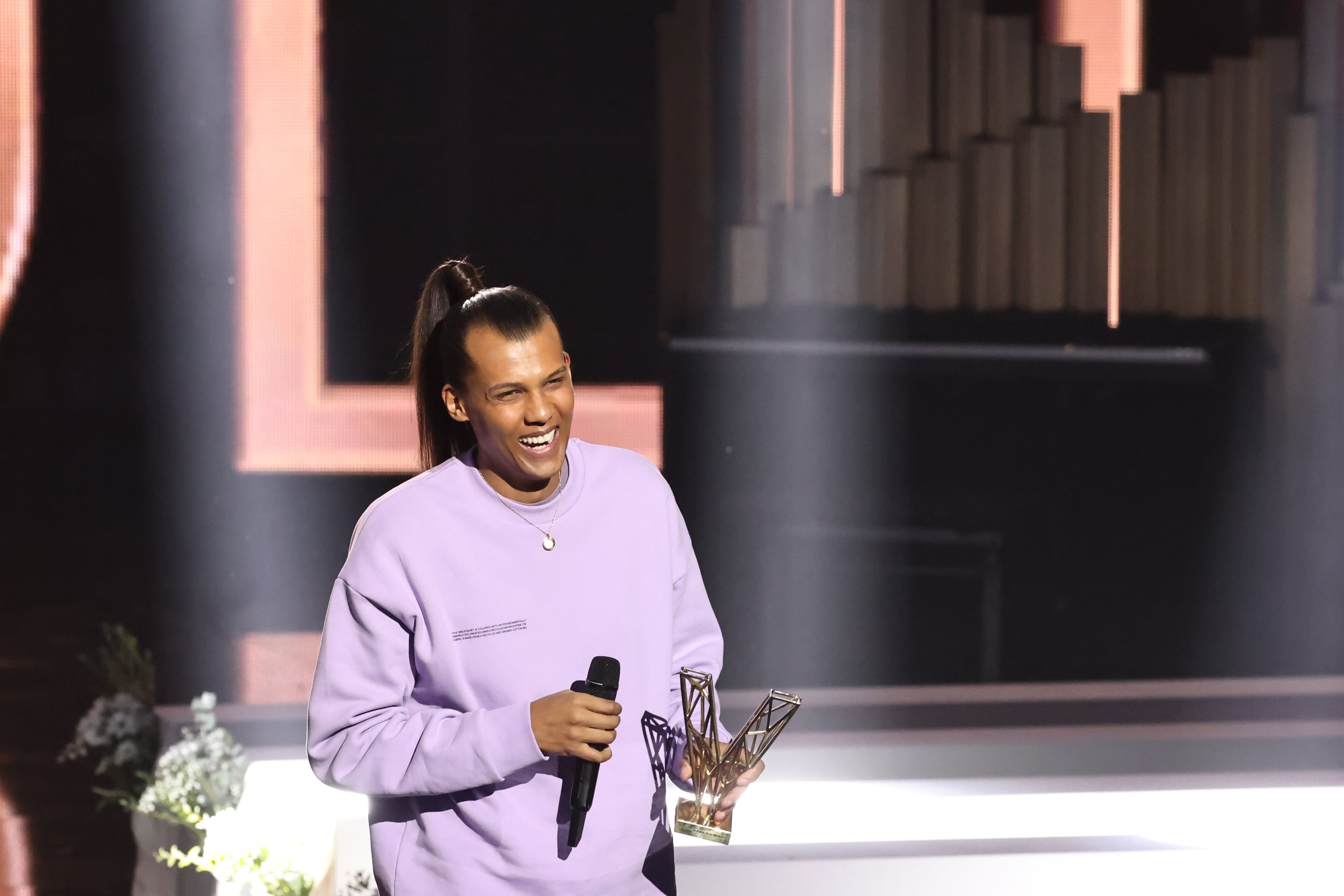 Stromae avait semblé être en forme lors de la cérémonie des Victoires de la musique, où il a remporté deux récompenses, le 10 février. LP/Fred Dugit