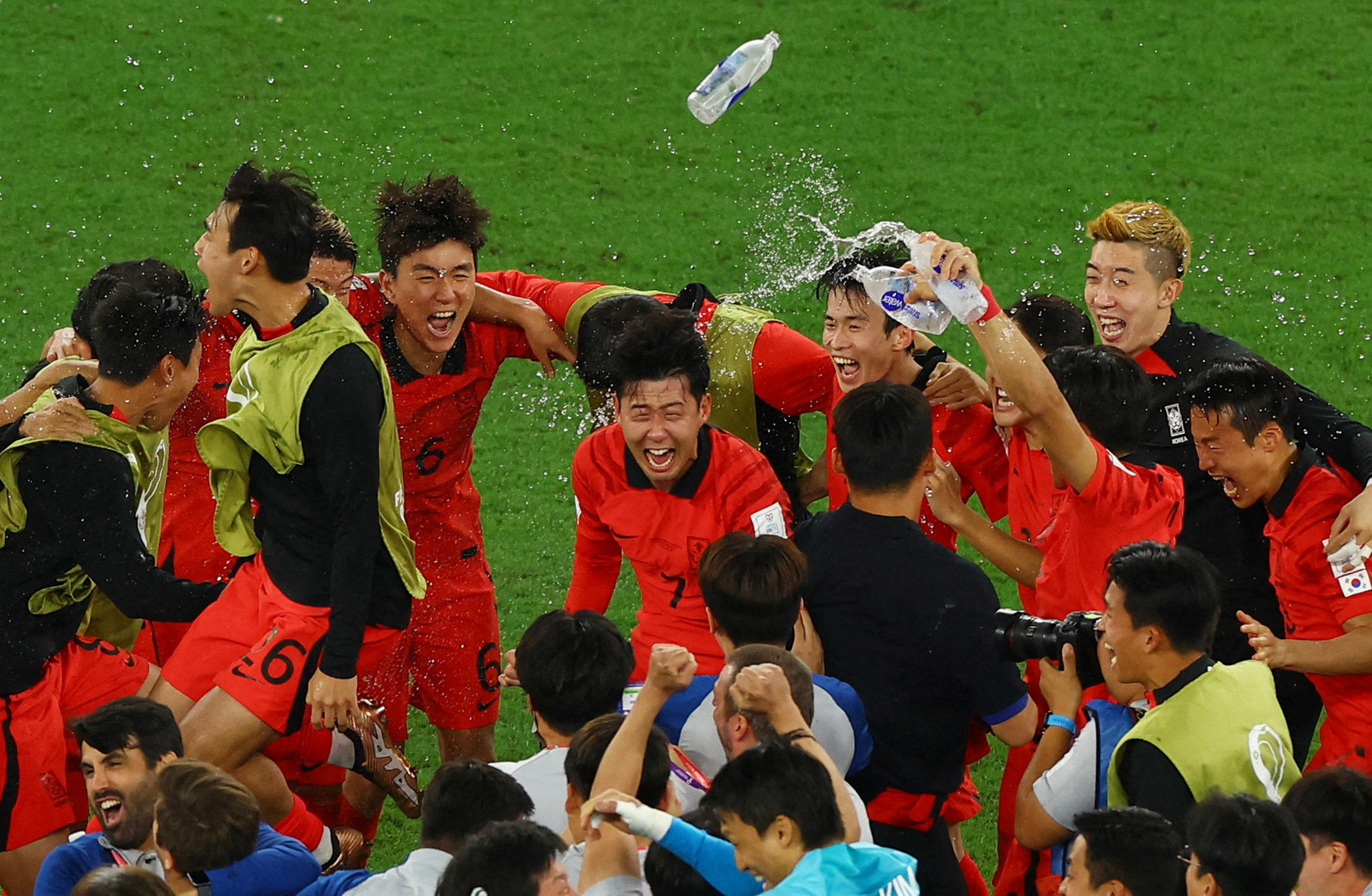 Après sa victoire contre le Portugal, la Corée du Sud affrontera le Brésil en huitièmes de finale. REUTERS/Molly Darlington