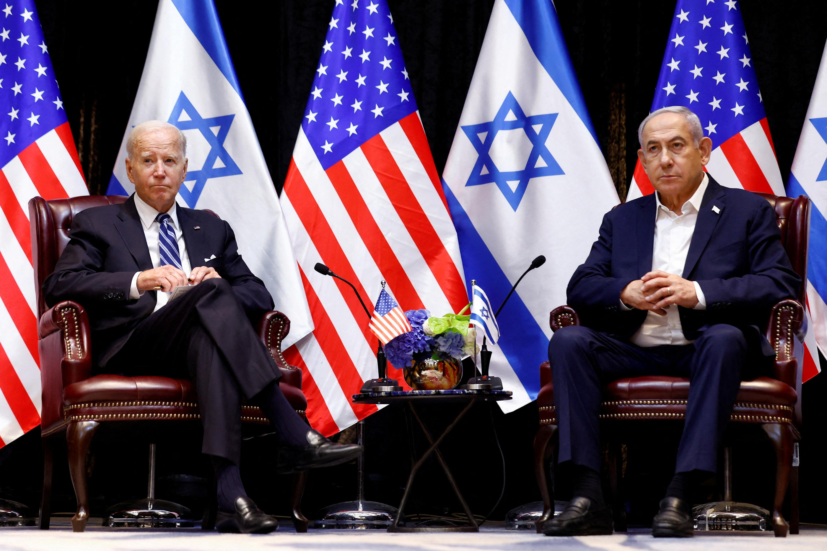 Pour Benyamin Netanyahou, Israël «doit avoir le contrôle de la sécurité» de la Cisjordanie et la bande de Gaza. Une solution qui ne plait pas aux Américains. REUTERS/Ronen Zvulun