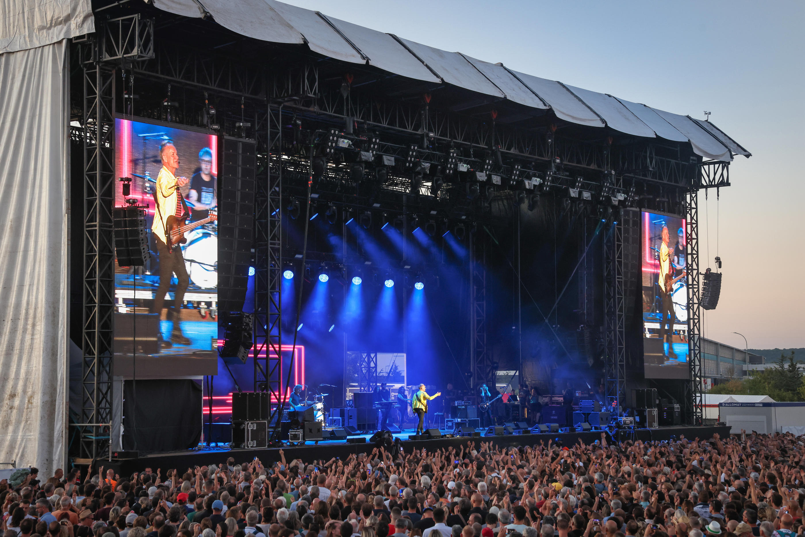 Festival Printemps de Pérouges, le 30 juin 2022. Le concert de Sting prévu dans le parc du château de Fontainebleau, dimanche 18 juin, a été annulé à cause des intempéries. LP/Fred Dugit
