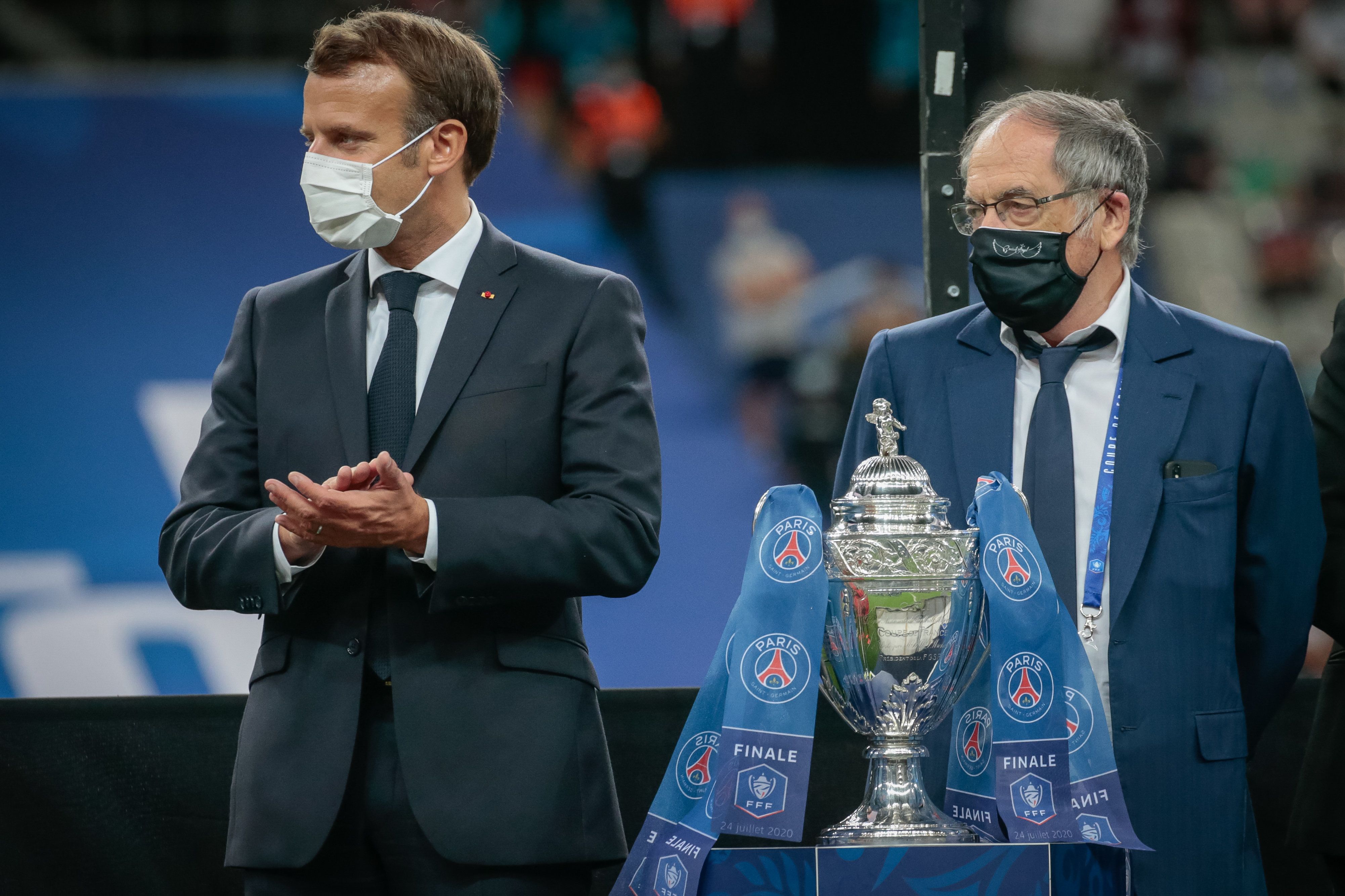 Noël Le Graët, patron de la FFF, n'a pas réussi à obtenir de dérogation de la part de l'Etat pour la finale au Stade de France. LP/Frédéric Dugit