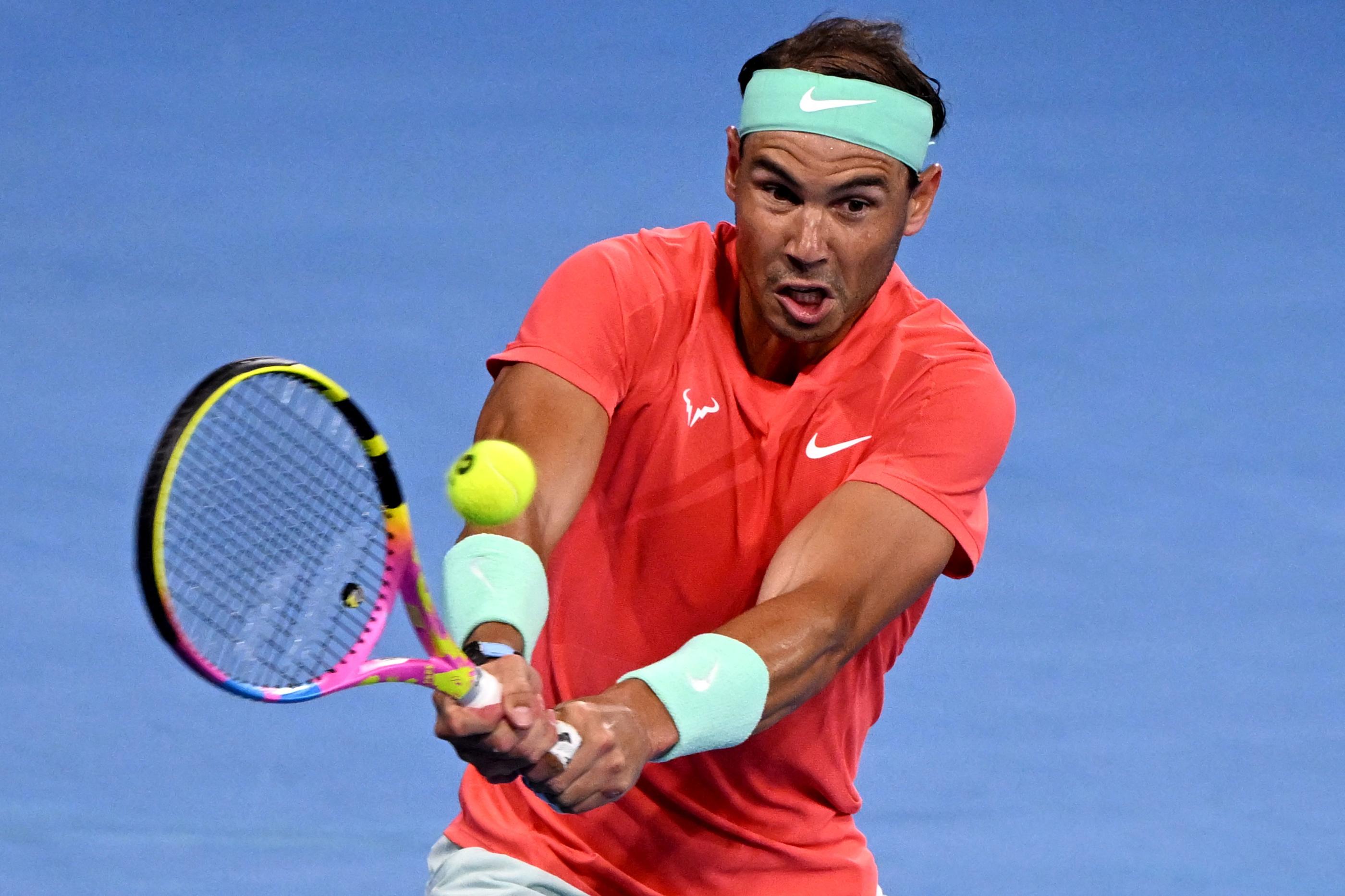 Rafael Nadal n'est pas parvenu à conclure face à Jordan Thompson. William WEST/AFP