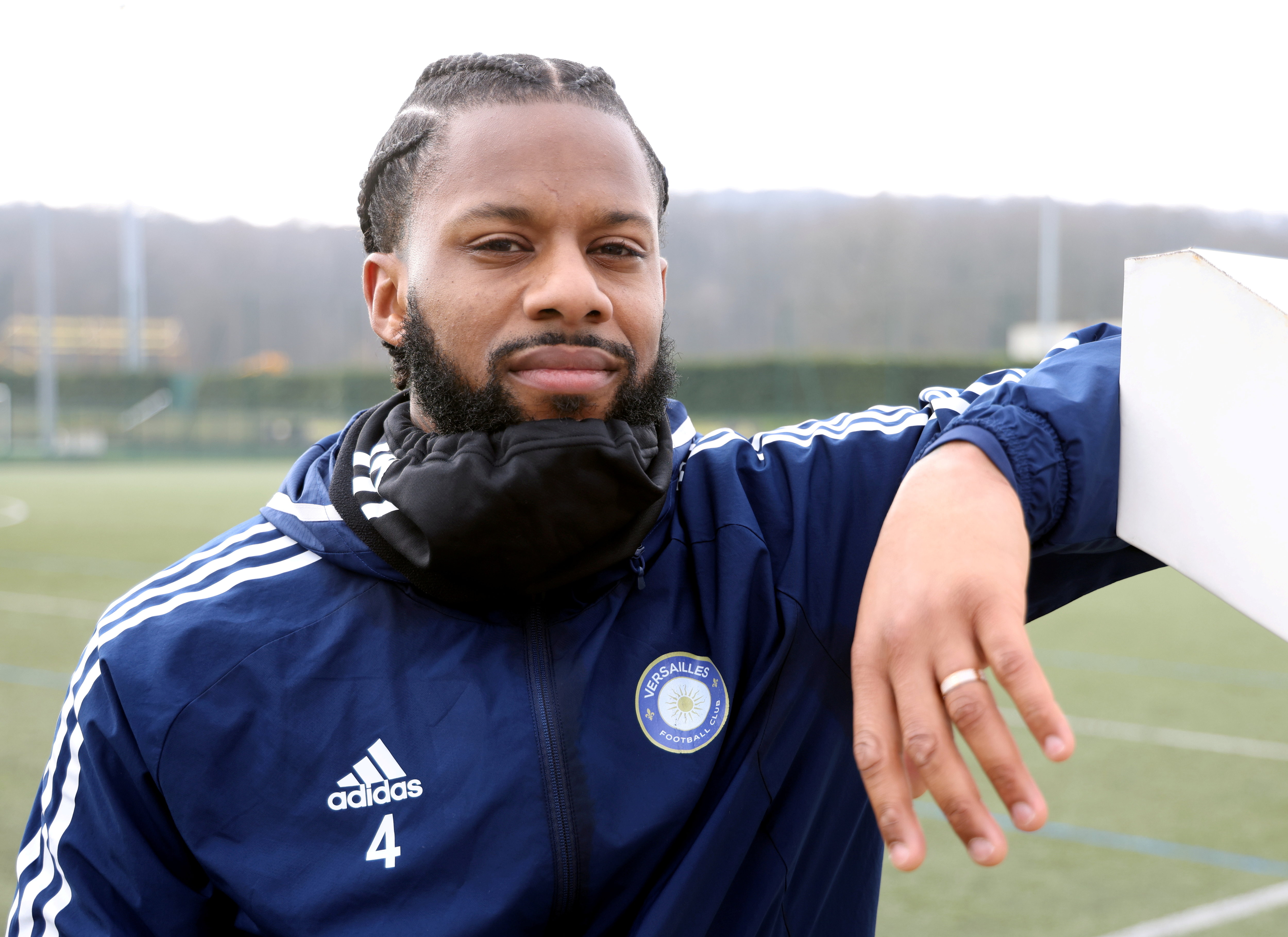 L'international néerlandais Jeremain Lens, ancienne star de l'équipe des Pays-Bas, se sent épanoui au FC Versailles, qui vise la montée en L2. LP/Jean-Baptiste Quentin