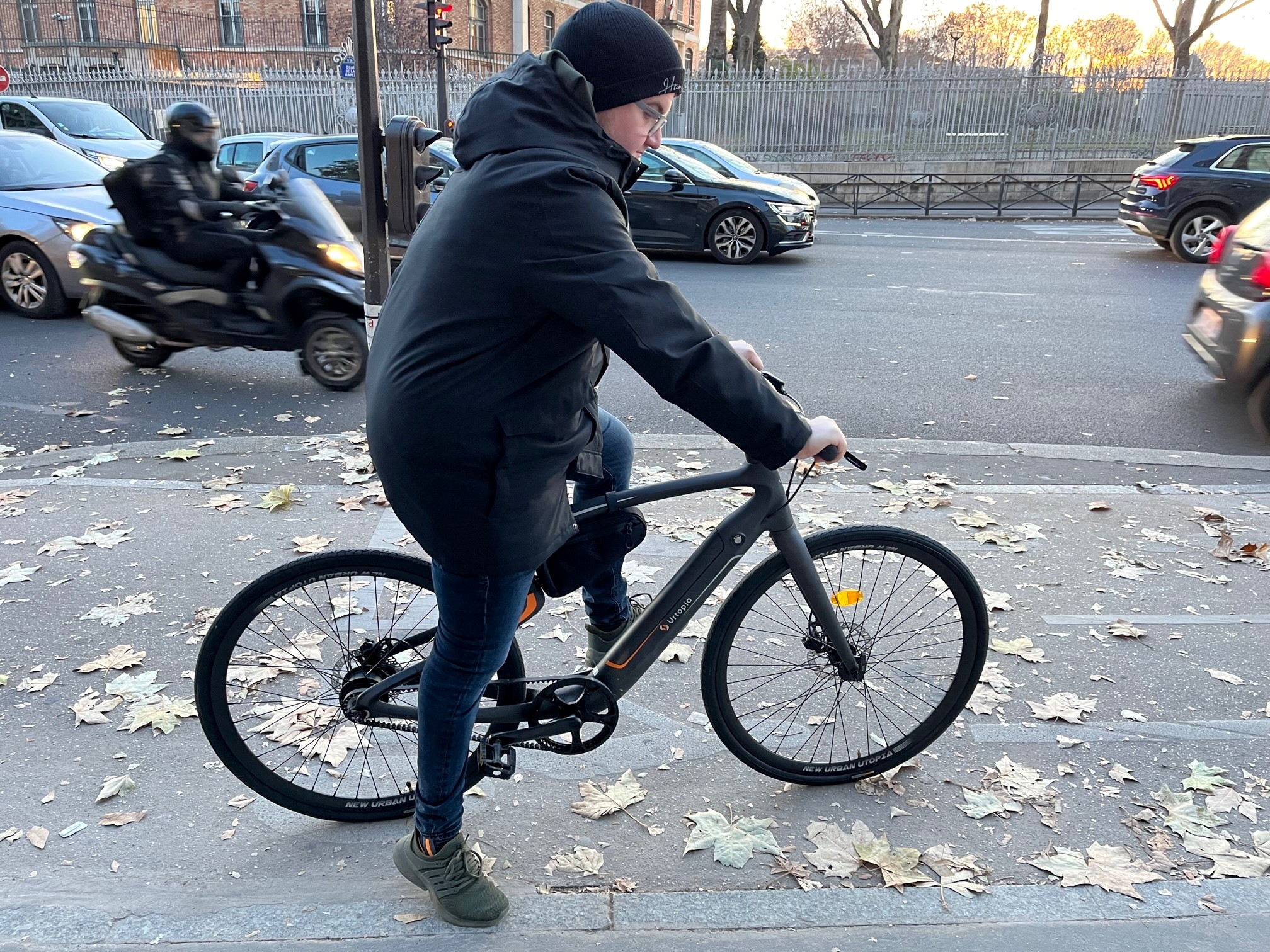 Les vélos avec assistance électrique se sont démocratisés et les derniers modèles, comme cet Urtopia, embarquent de plus en plus de technologies. LP/DLC