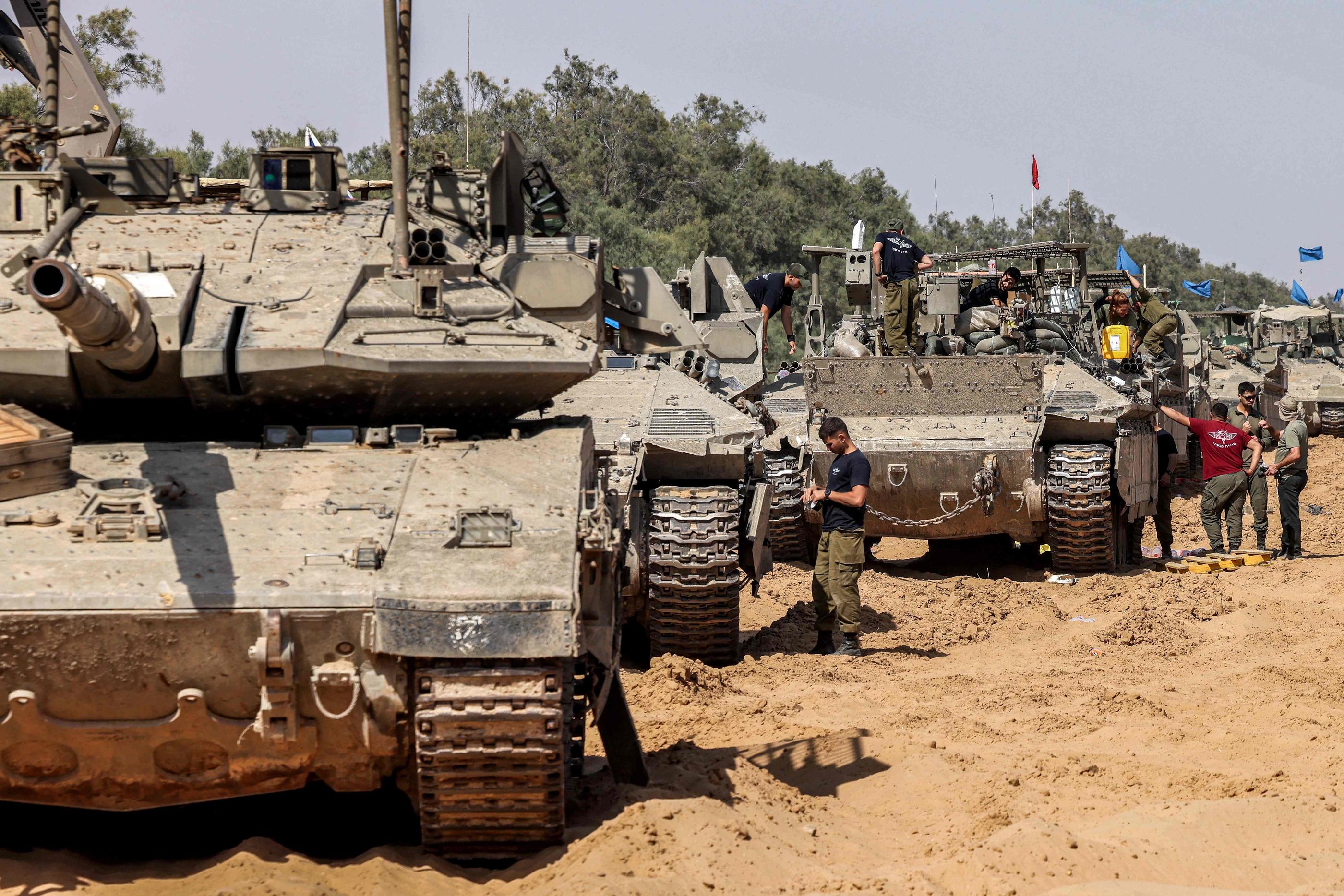 Les discussions portent sur une trêve qui prévoit une première pause de 40 jours dans les combats à Gaza. AFP/Menahem KAHANA
