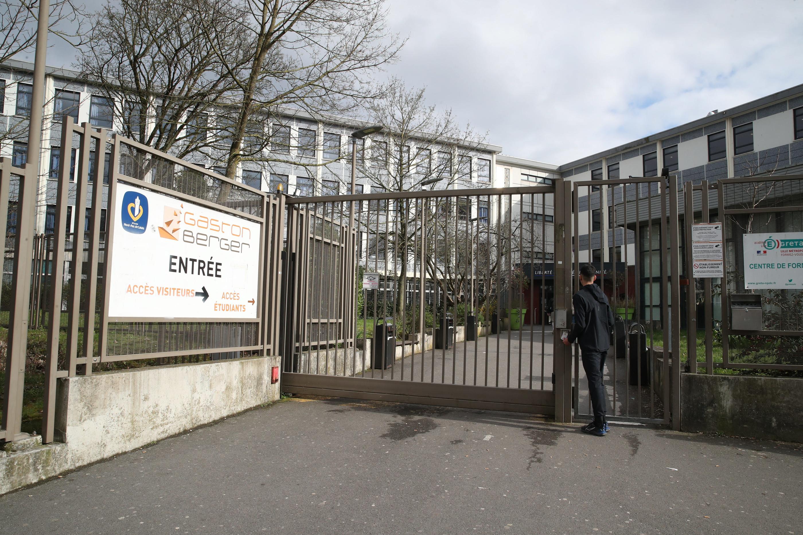 Nadir est décédé alors qu'il passait une épreuve du bac au lycée Gaston-Berger de Lille. PHOTOPQR/VOIX DU NORD/Alexis Christiaen