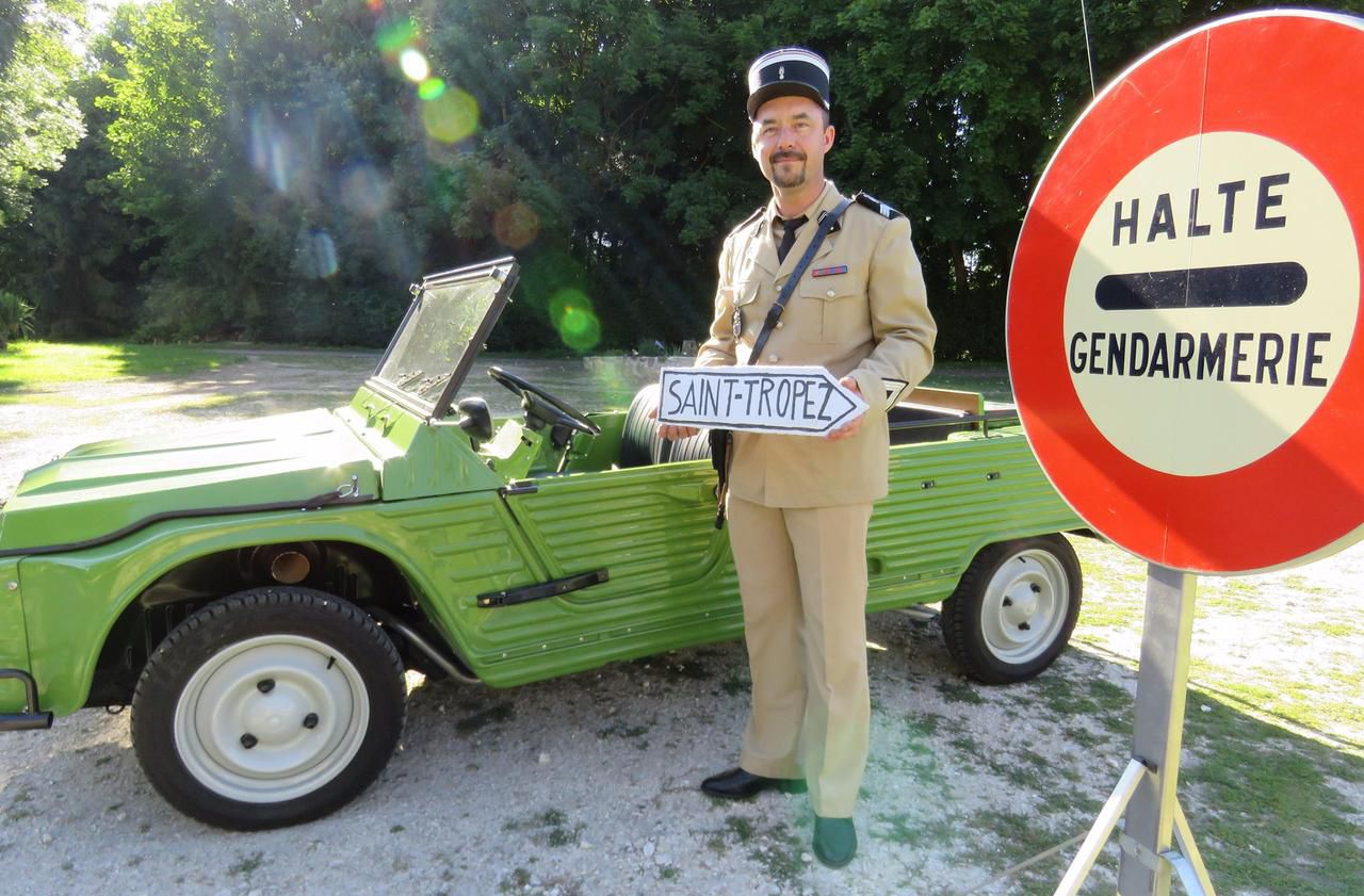 <b></b> Fontenay-Trésigny. Sébastien Grenier, dans le civil cuisinier et gendarme réserviste, a refait à neuf une Citroën Méhari comme dans le film « Le?Gendarme de Saint-Tropez ». Il participera à l’avant-première du film dans sa version restaurée vendredi 27 juillet.