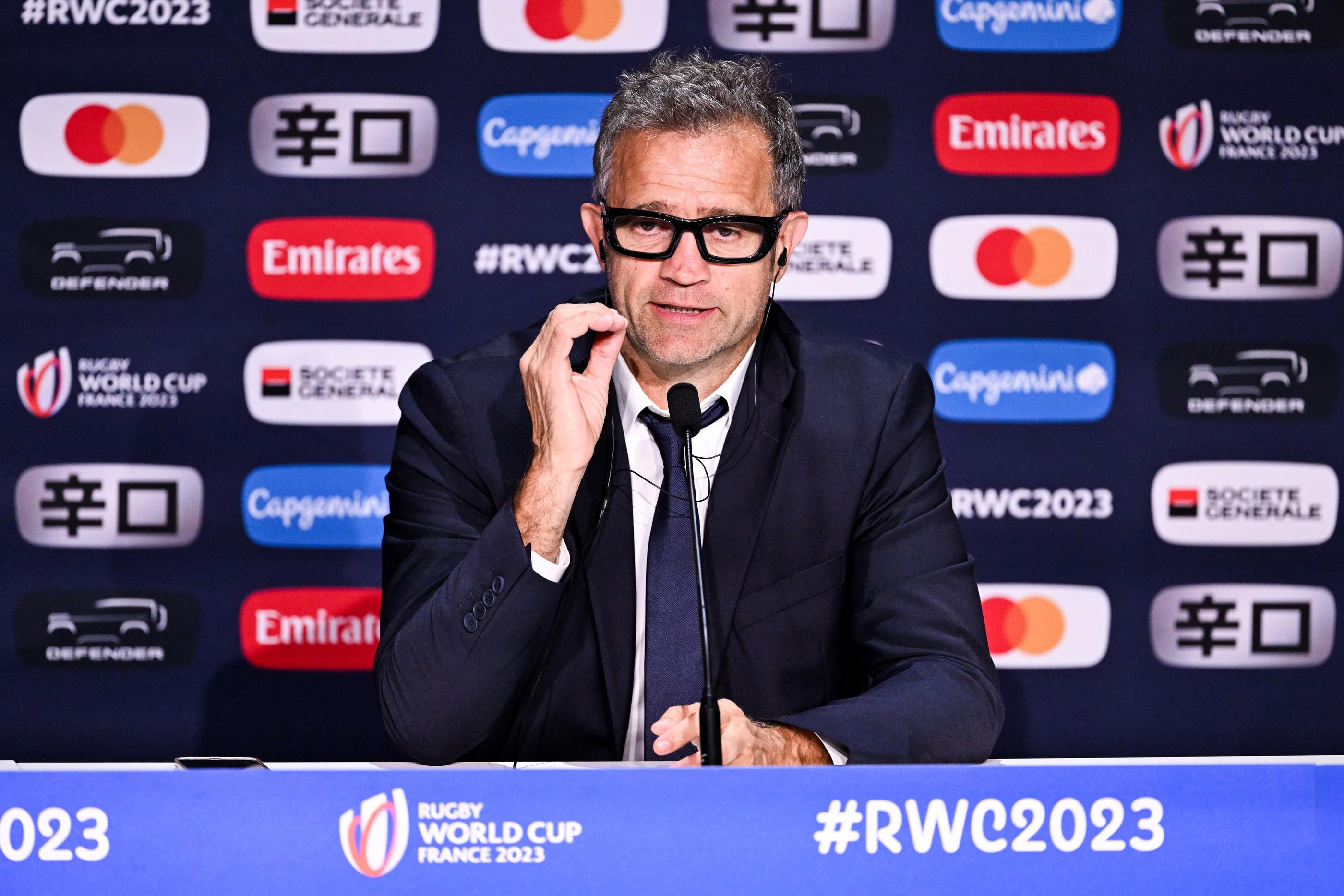 Fabien Galthié devra expliquer les raisons de l'élimination des Bleus en quart de finale. (Photo by Sandra Ruhaut/Icon Sport)