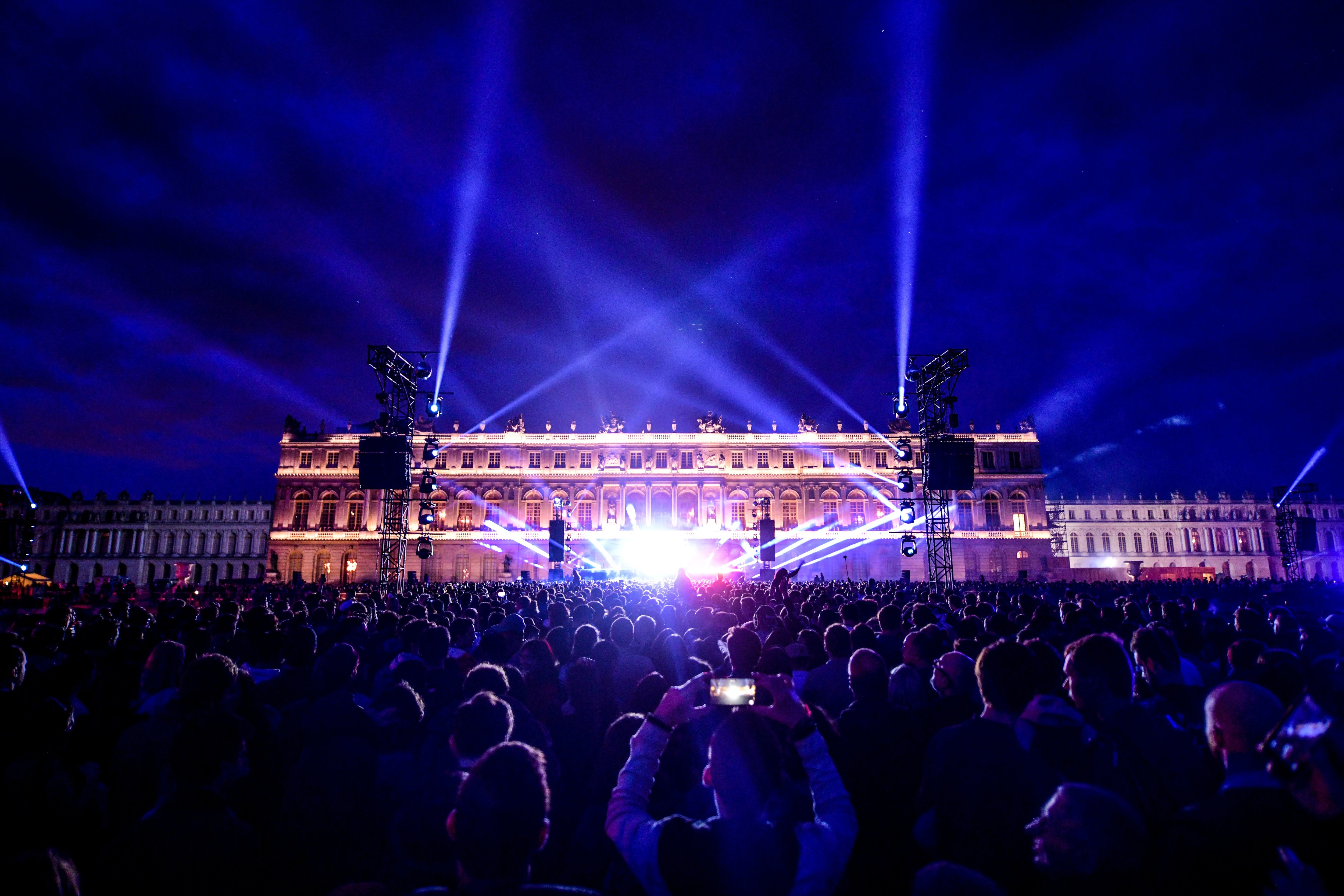 Versailles, le 28 mai 2022. Le festival Versailles Electro est présenté comme une rencontre unique entre le patrimoine et la musique électro. Anthony Ghnassia/Château de Versailles Spectacles.