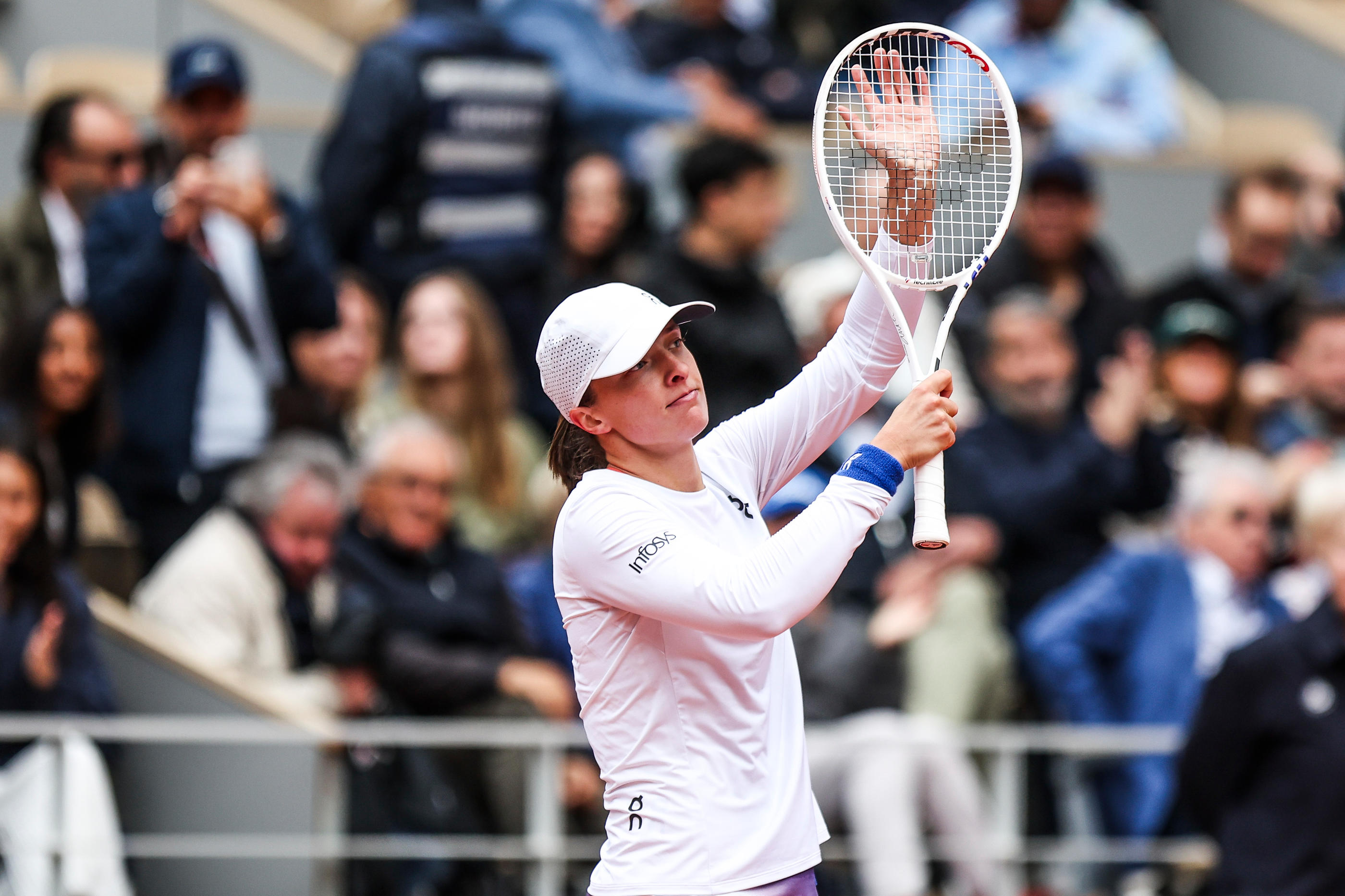 Iga Swiatek est double tenante du titre à Roland-Garros. (Johnny Fidelin/Icon Sport)