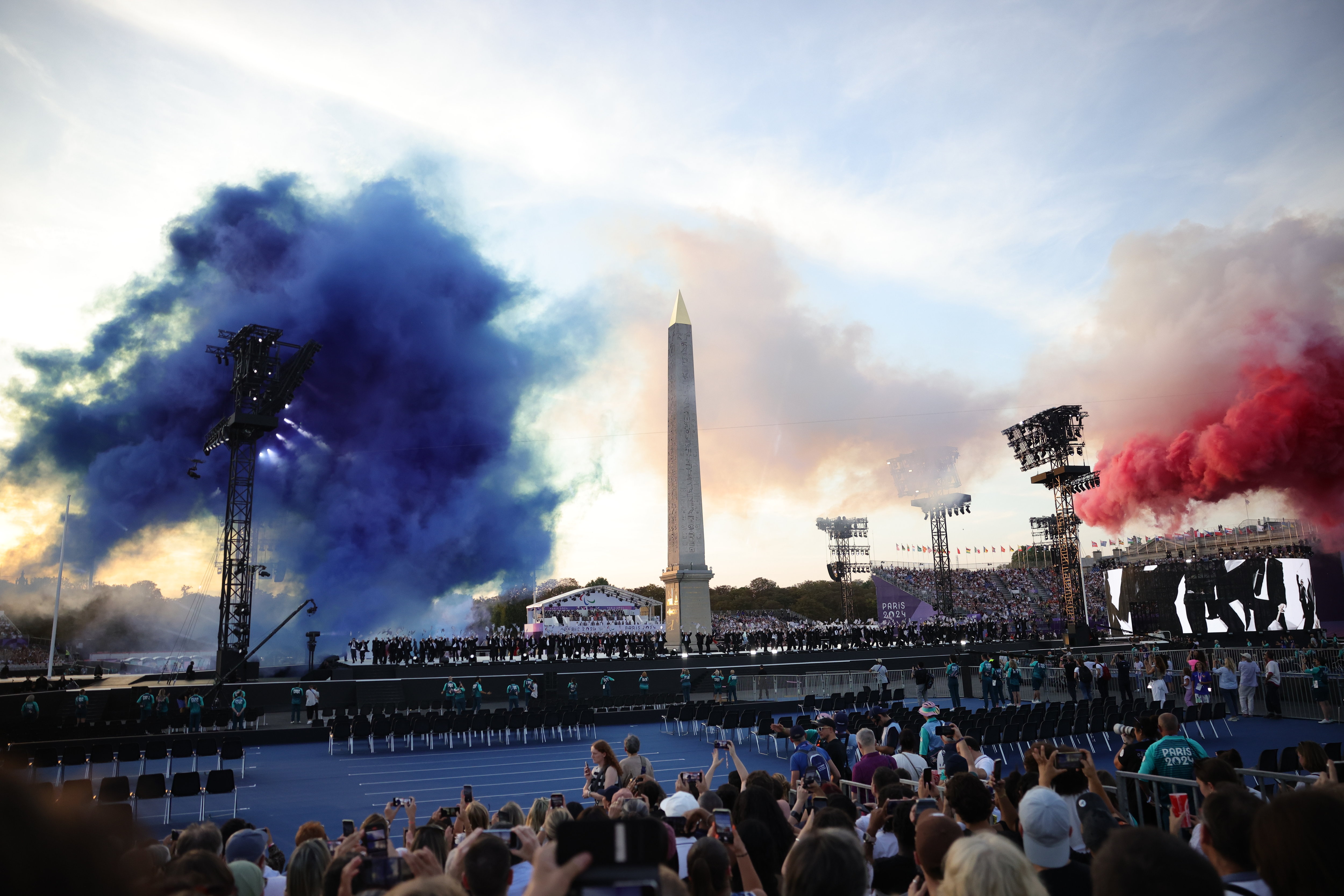 Lieu de la cérémonie d'ouverture des Jeux paralympiques, la place de la Concorde a été inaugurée en 1772. LP / Olivier Arandel