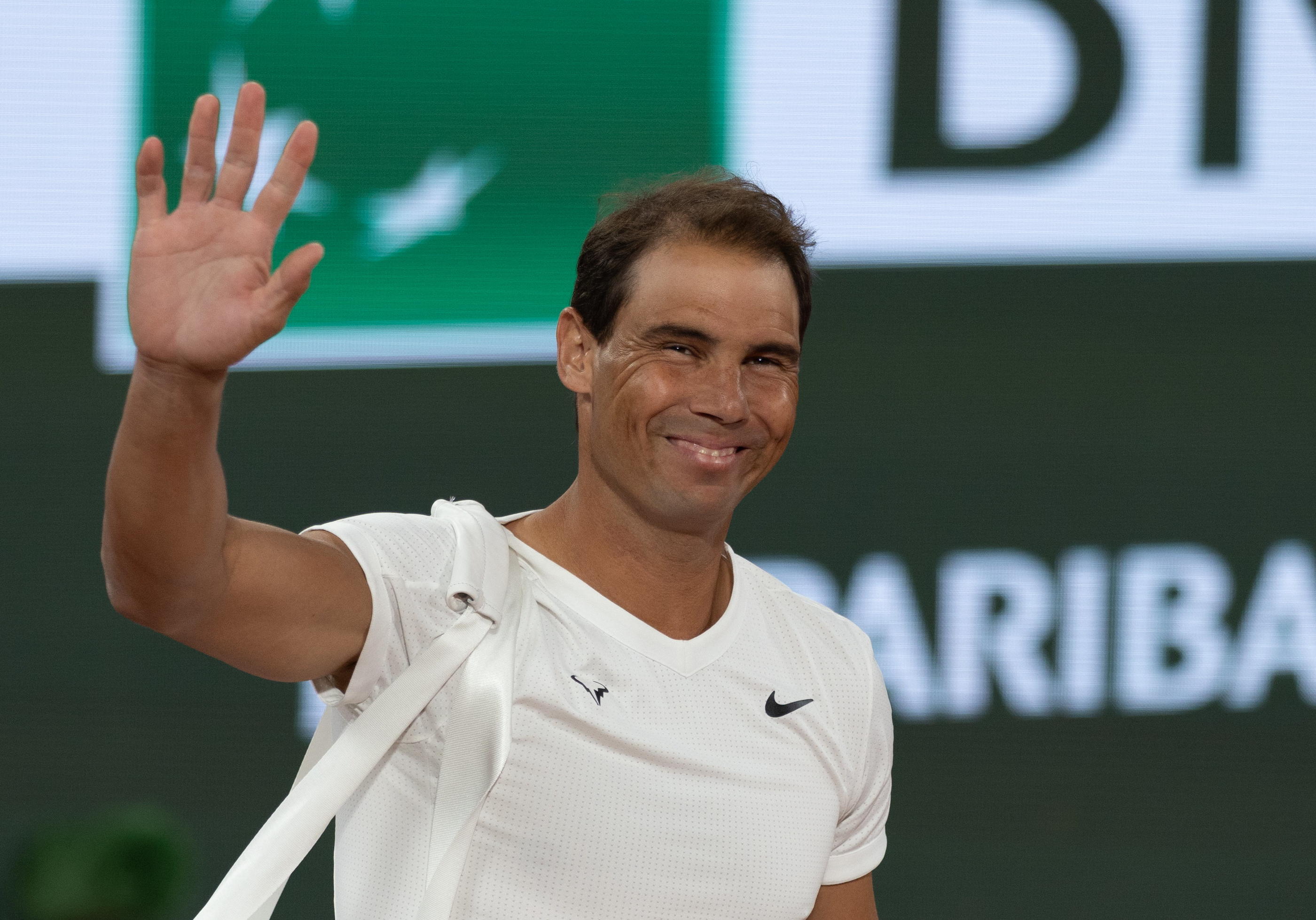 Tout sourire, Rafael Nadal est accueilli comme un roi par "son" public à Roland-Garrons. Icon Sport/Tnani Badreddine
