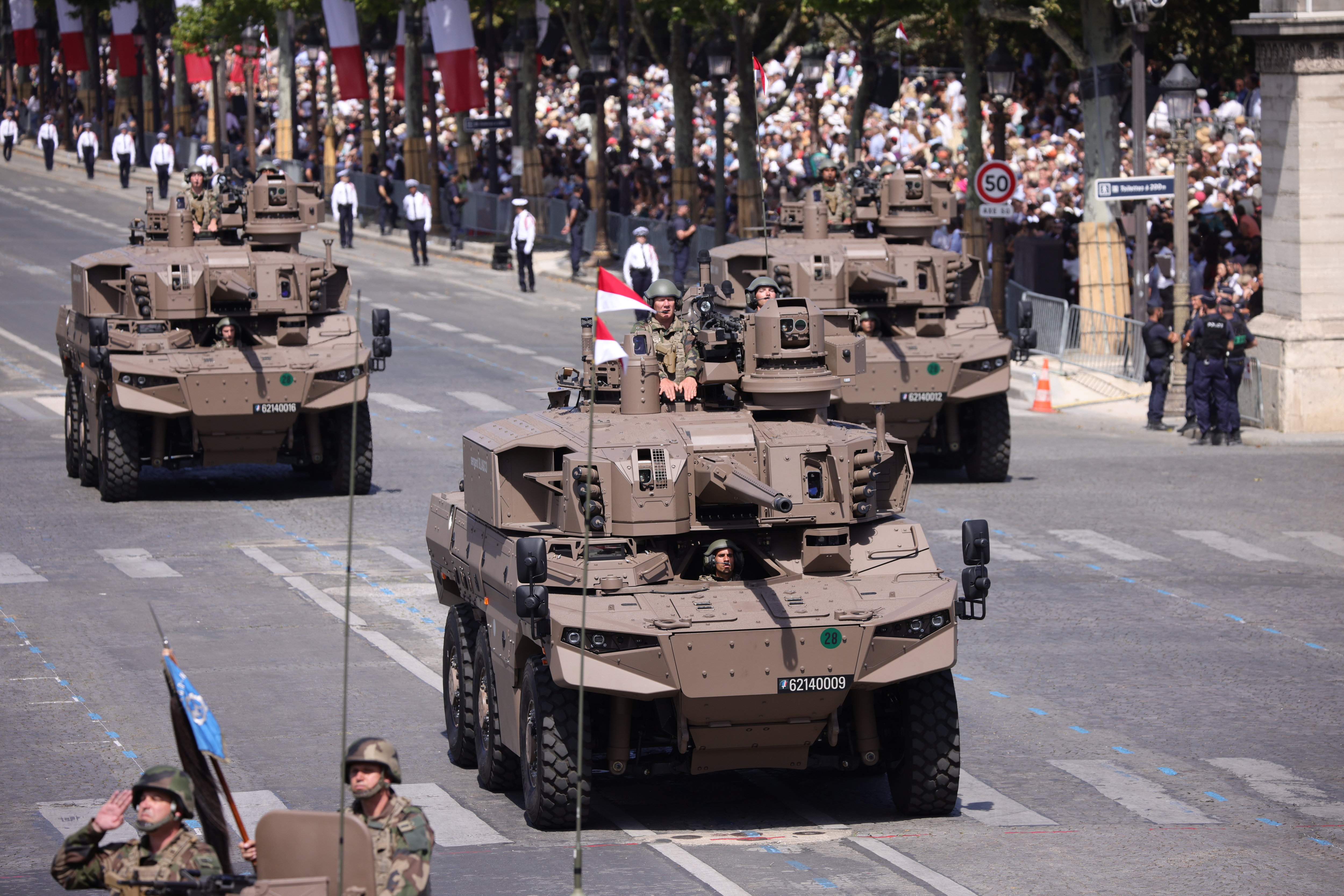 Paris, le 14 juillet 2022. Le défilé militaire avait pour thème l'an dernier « Partager la flamme ». LP/Olivier Arandel