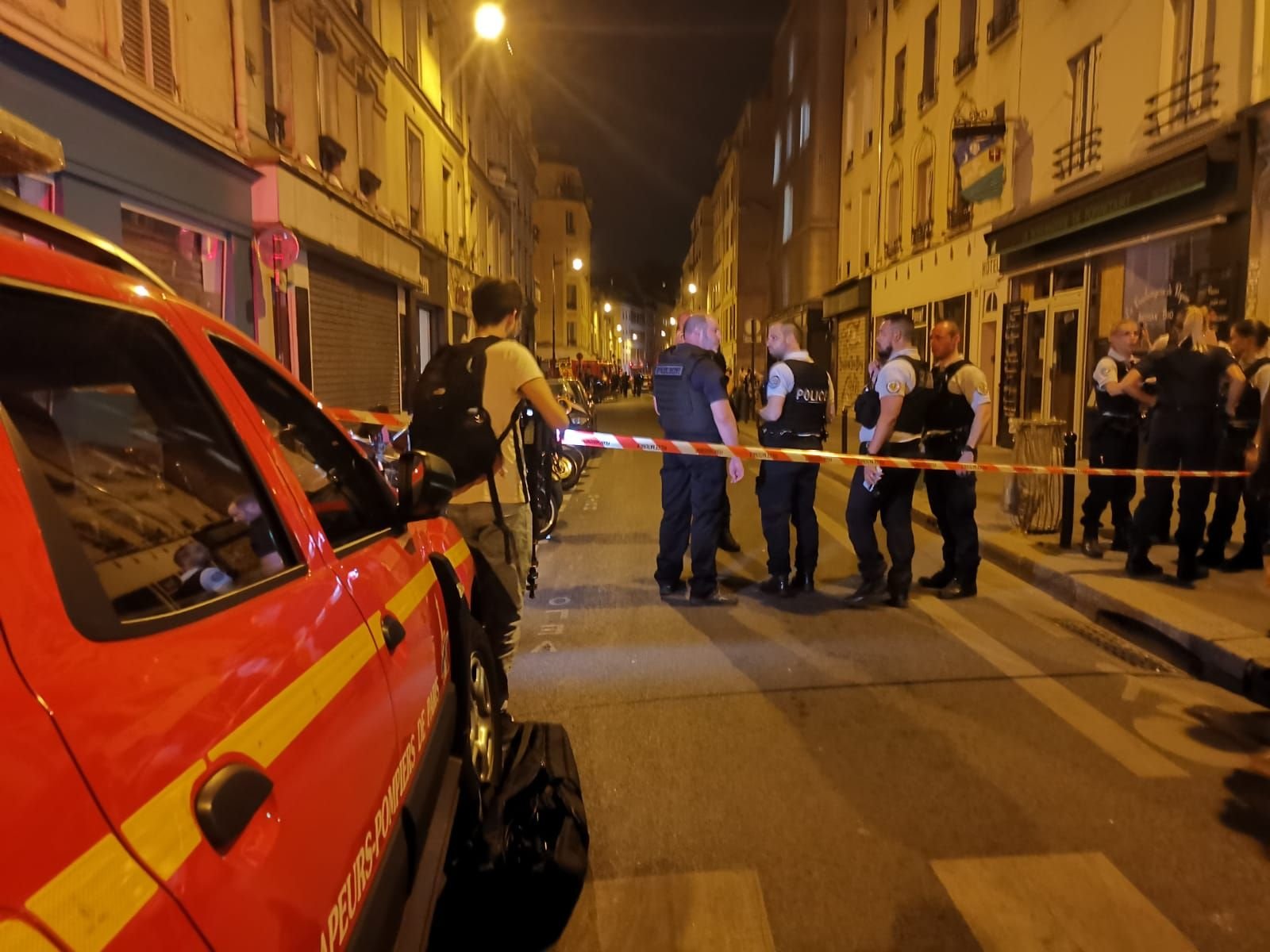 Une fusillade a fait un mort et 4 blessés rue Popincourt, à Paris. LP/P.D.