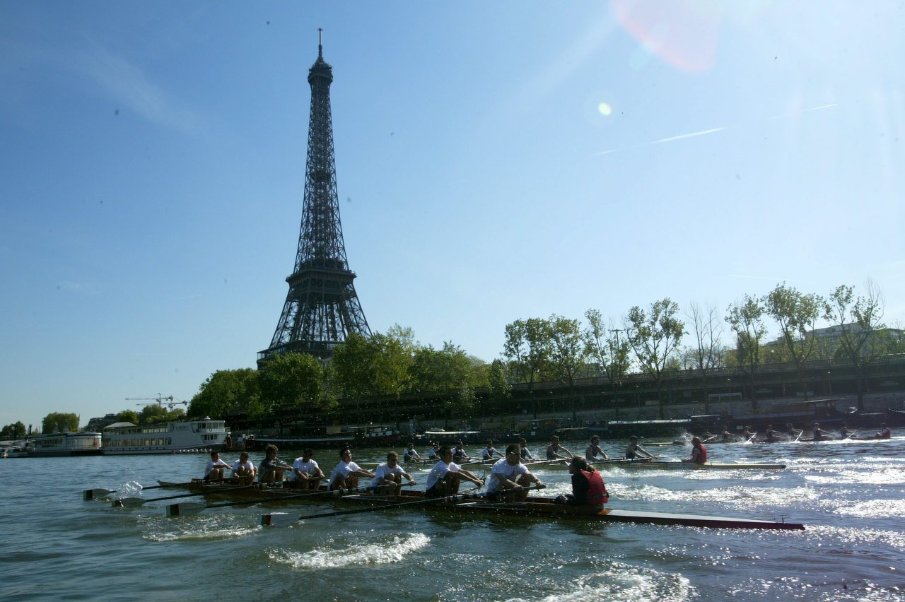 Un Championnat universitaire d’aviron avait déjà eu lieu sur la Seine jusqu'en 2014. LP/Olivier Corsan