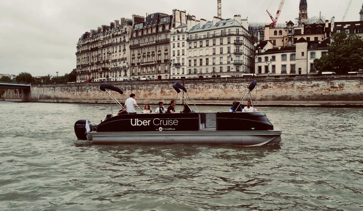 Uber proposera cet été des balades d'une heure sur la Seine, gratuites et à réserver sur la plate-forme. DR