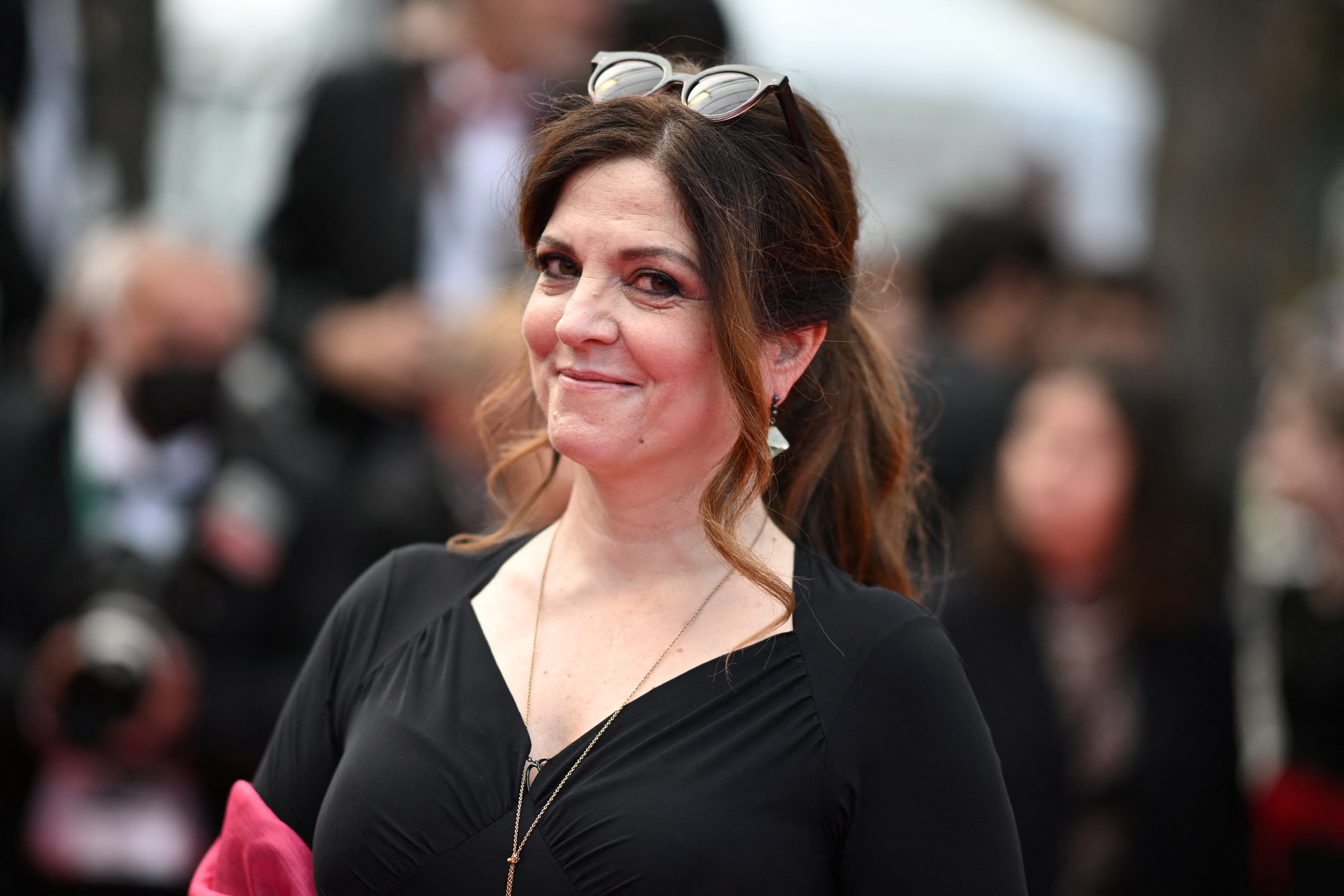 Agnès Jaoui (ici à Cannes en mai 2022) est la présidente du jury de cette 10e édition du Festival de Saint-Jean-de-Luz. AFP/Loïc Venance