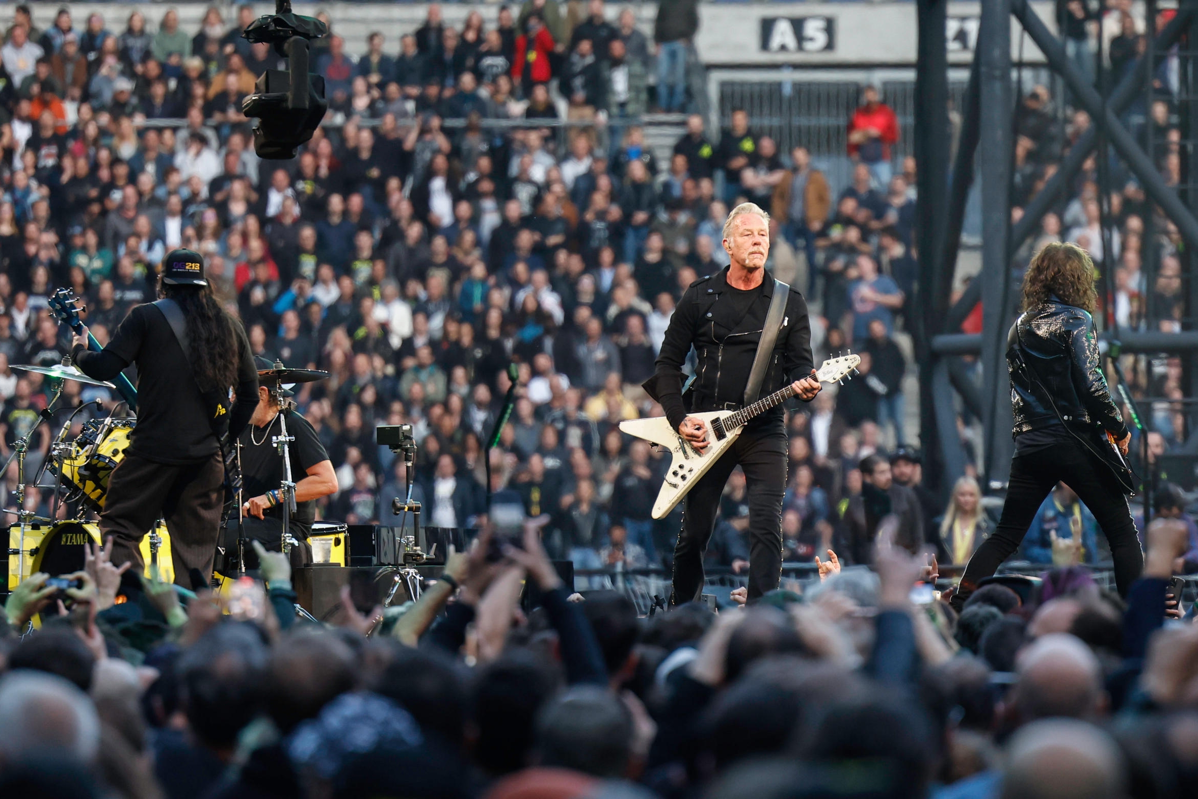 Metallica a donné ce mercredi le 26e concert parisien de leur carrière, le troisième au Stade de France. LP/Arnaud Dumontier



© Arnaud Dumontier pour Le Parisien