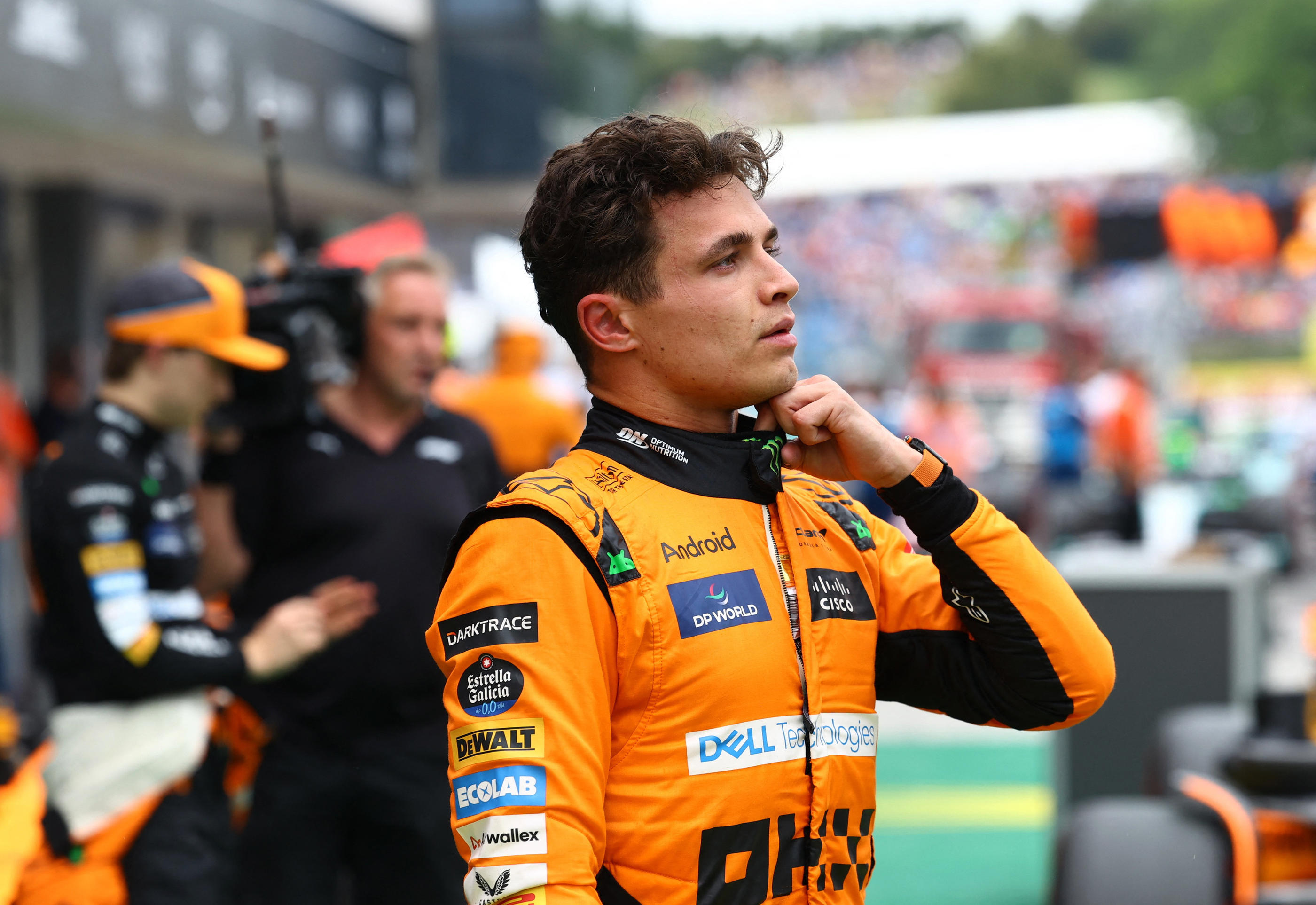 Lando Norris a terminé en pole, ce samedi à Budapest, en Hongrie (B. Szabo/Reuters).