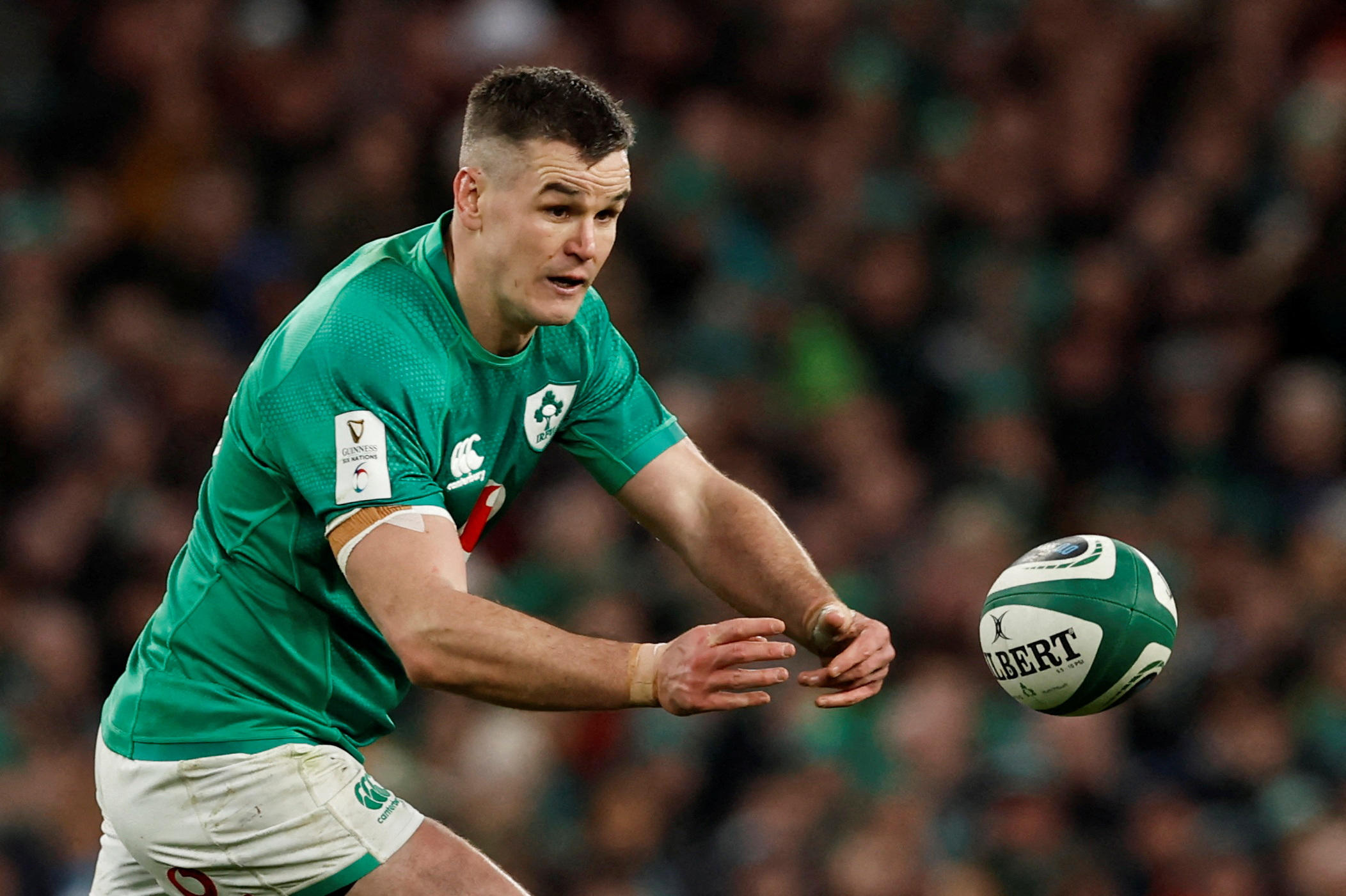 Johnny Sexton pourra disputer le Mondial de rugby. Reuters/Clodagh Kilcoyne/File Photo
