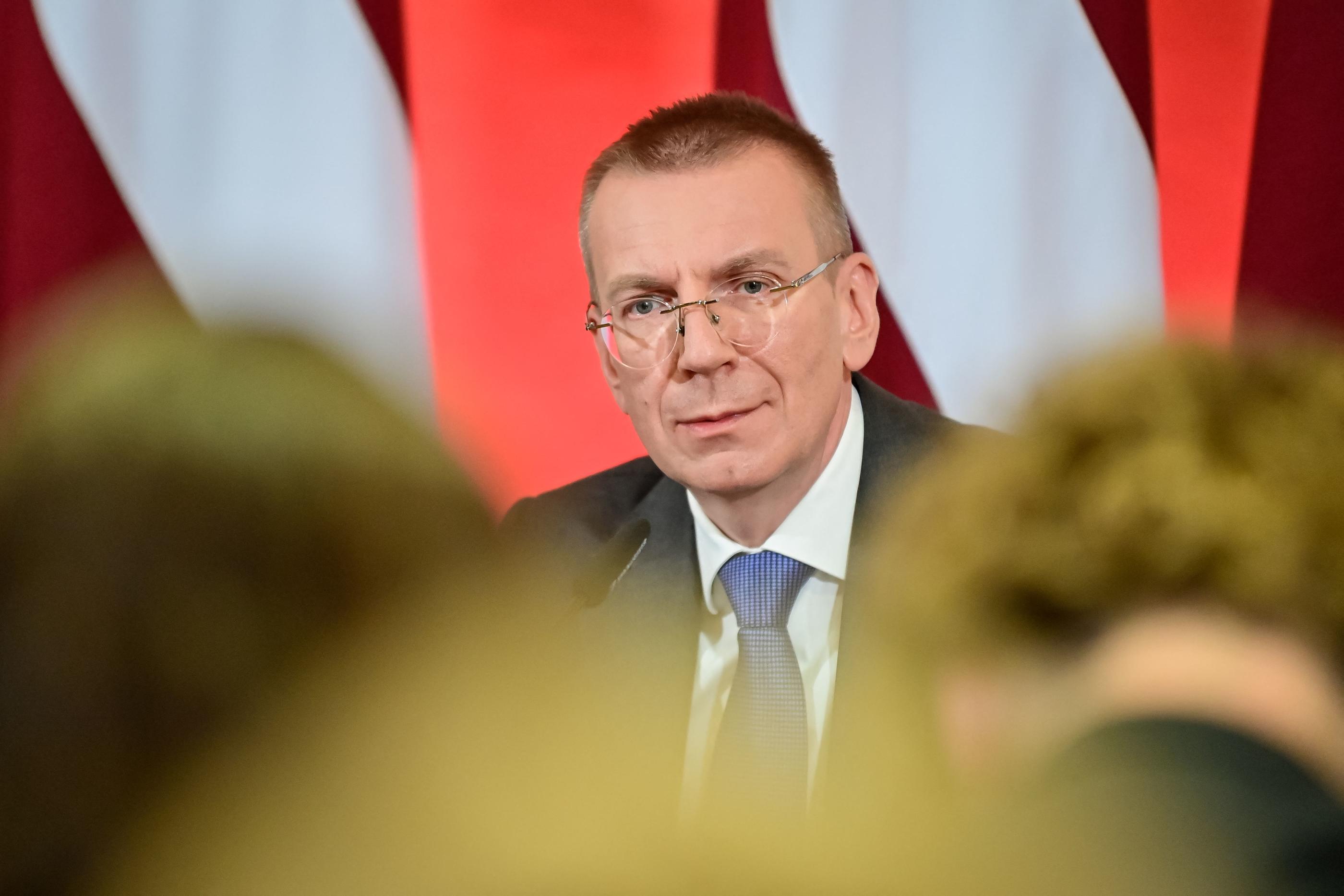 Edgars Rinkevics a été élu président de la Lettonie par le Parlement. AFP/Gints Ivuskans