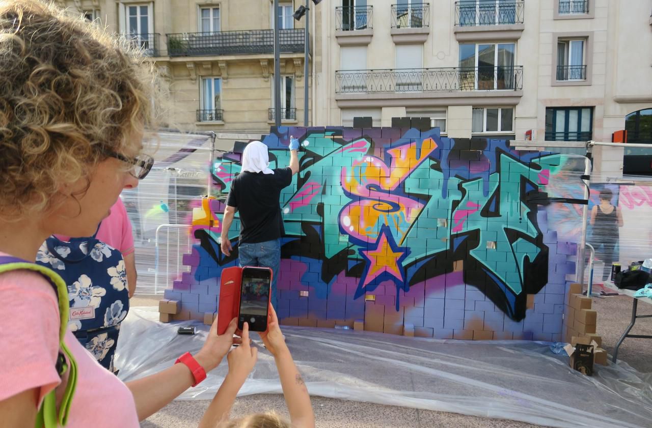 <b></b> Issy-les-Moulineaux, 13 octobre 2018. La ville a organisé la 2e édition de son festival de street art.