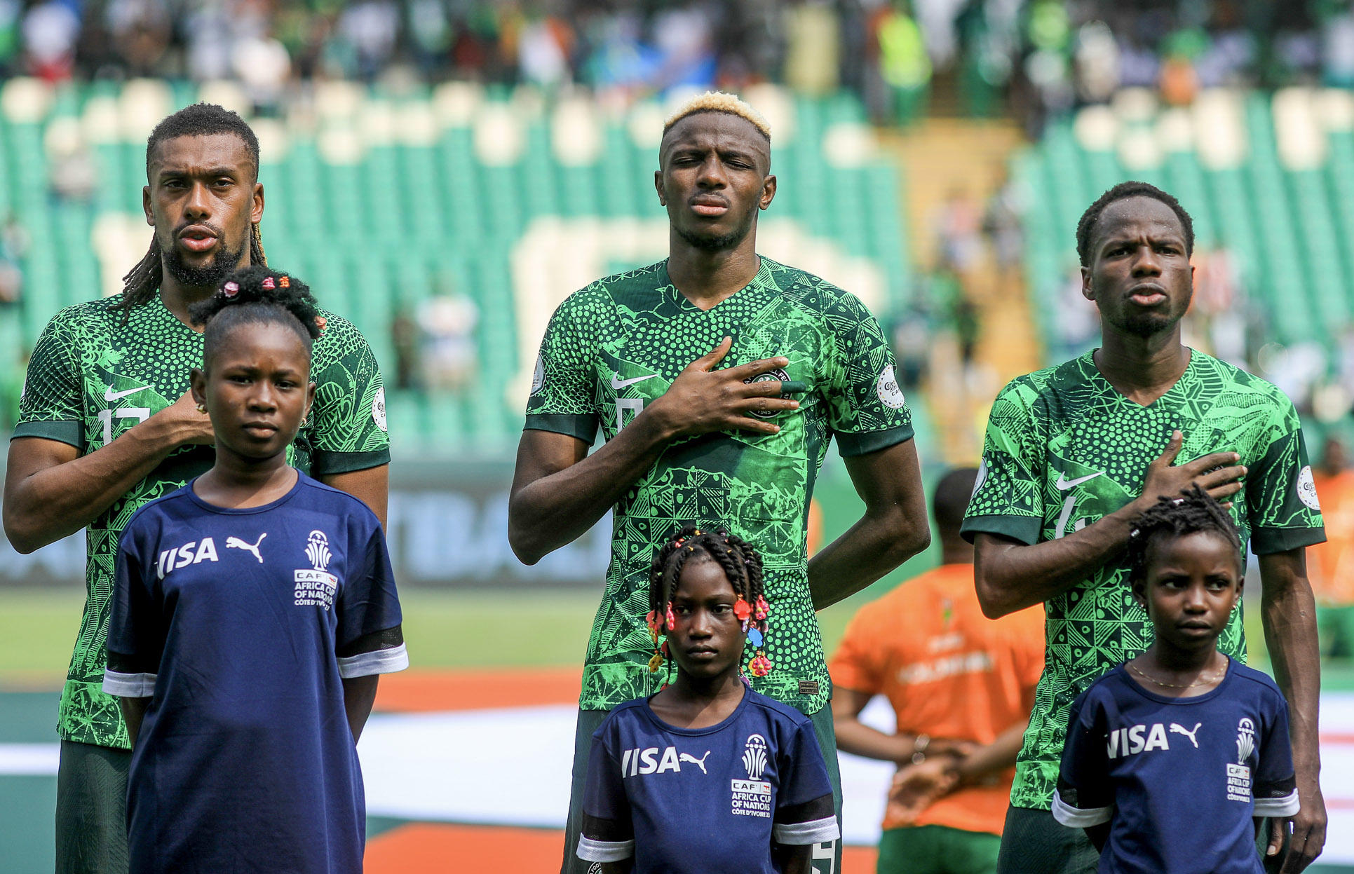 Chahuté face à l'Angola en quarts, Victor Osimhen sera-t-il remis pour aider ses partenaires lors de la demi-finale de CAN du Nigeria face à l'Afrique du sud, mercredi ? Photo Icon Sport