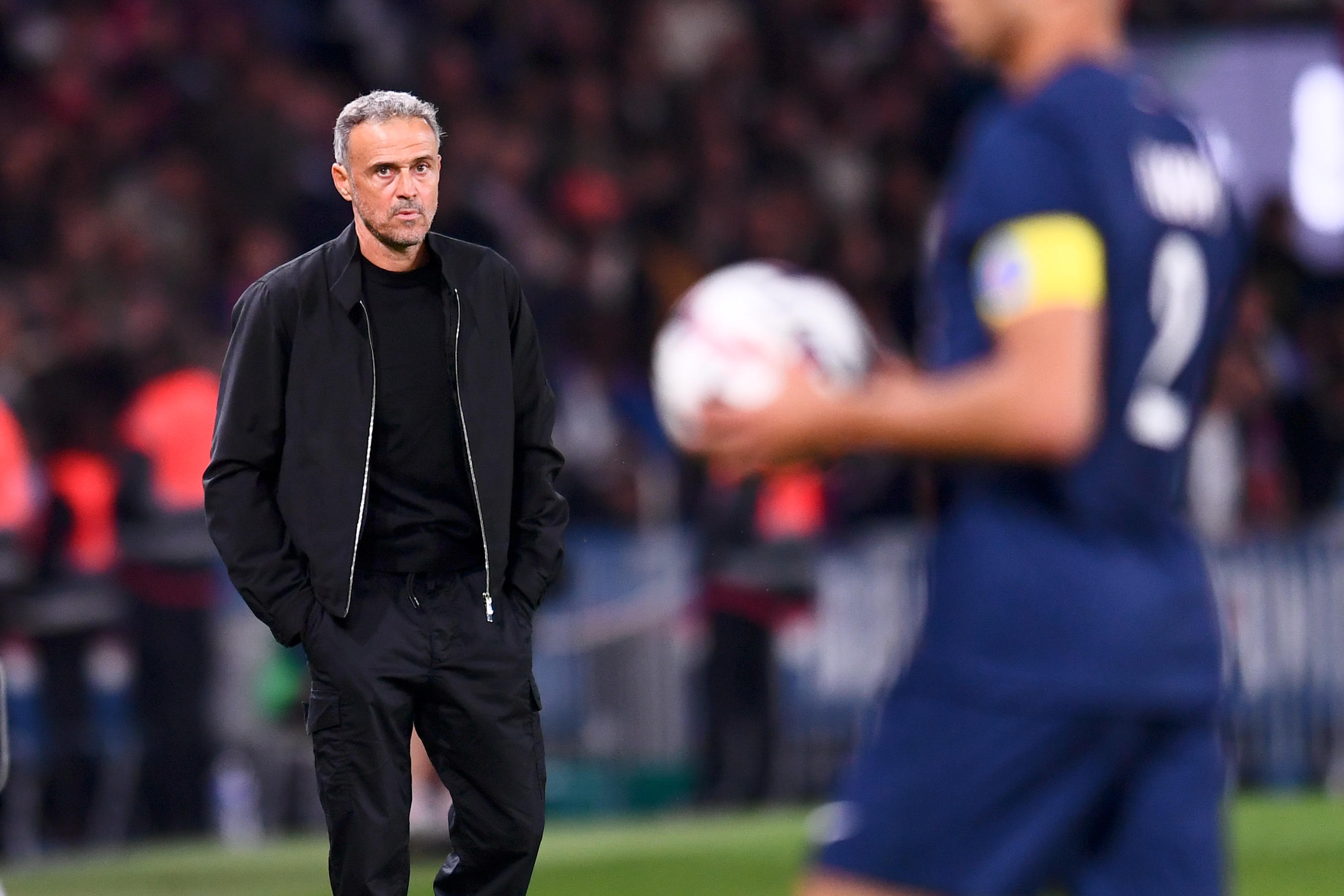 L'entraîneur du PSG Luis Enrique est satisfait de la victoire de son équipe. Philippe Lecoeur/Icon Sport