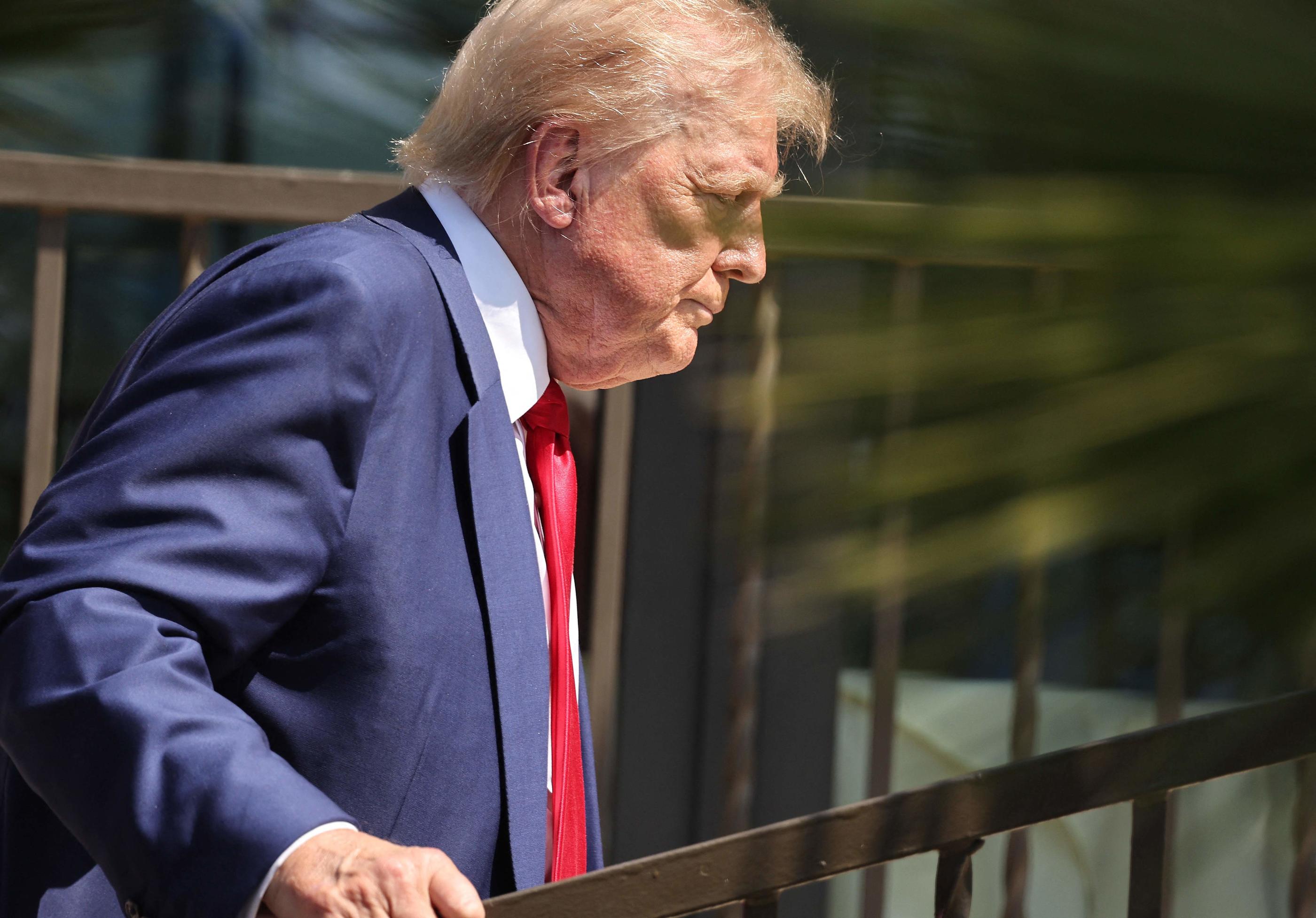 Donald Trump avait été visé par des tirs lors d'un meeting en plein air le 13 juillet 2024 près de Butler, en Pennsylvanie. AFP/Mario Tama/Getty Images