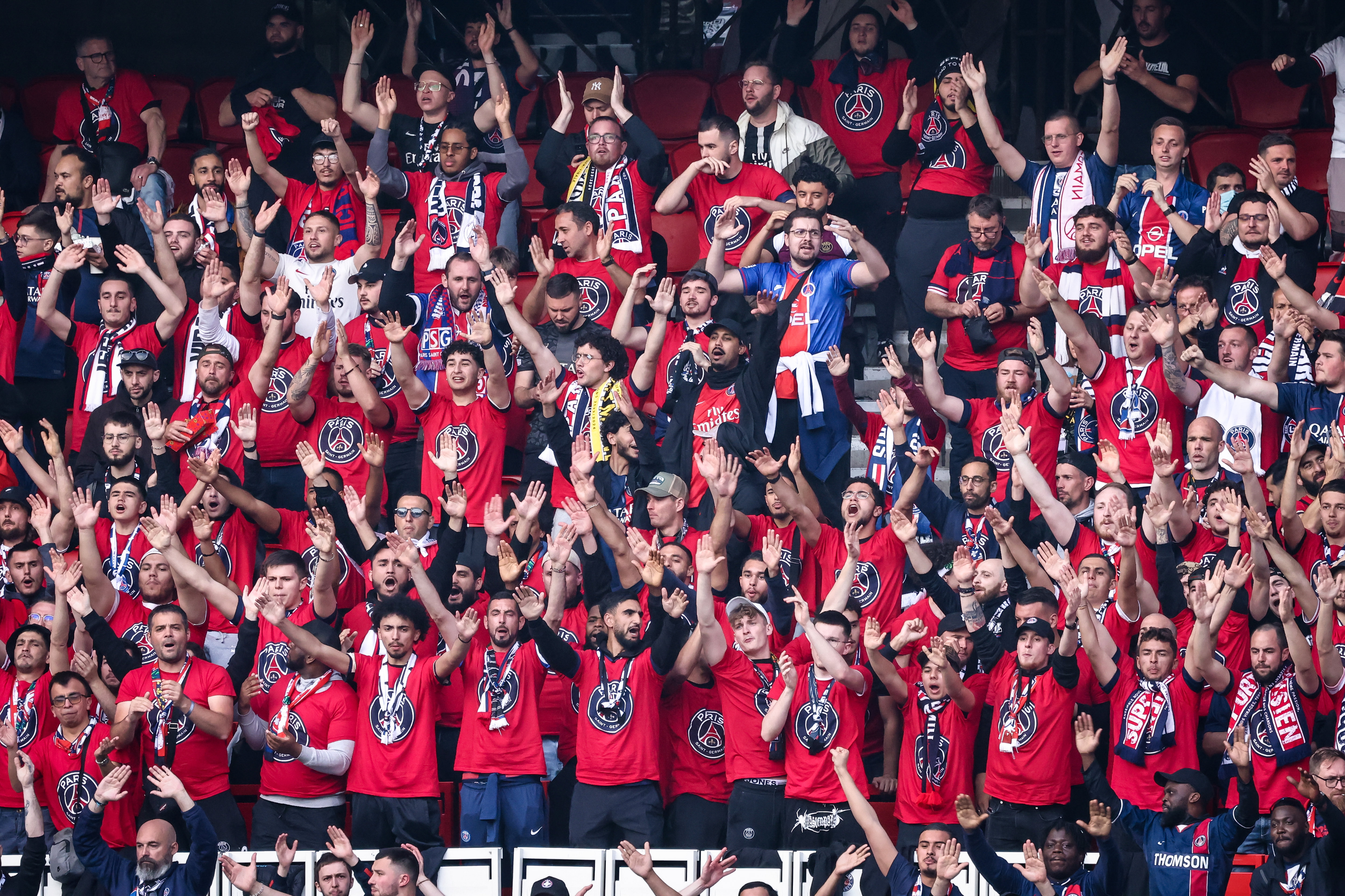 Il n'y aura pas de supporters du PSG à Nice mercredi lors du match en retard de la 32e journée. LP/Fred Dugit