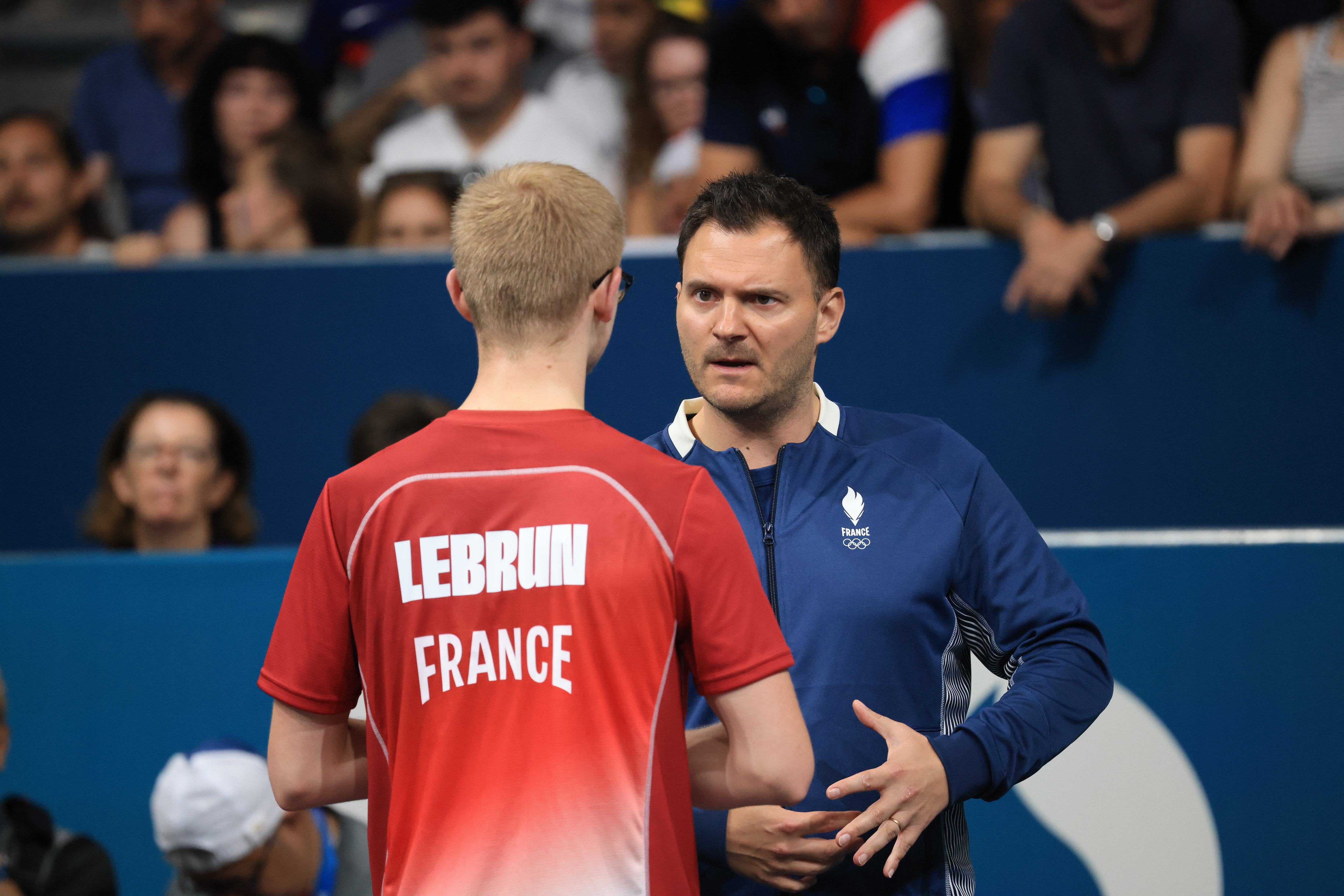 Nathanaël Molin est l'entraîneur de Félix et d'Alexis Lebrun depuis 2021. LP/Olivier Arandel