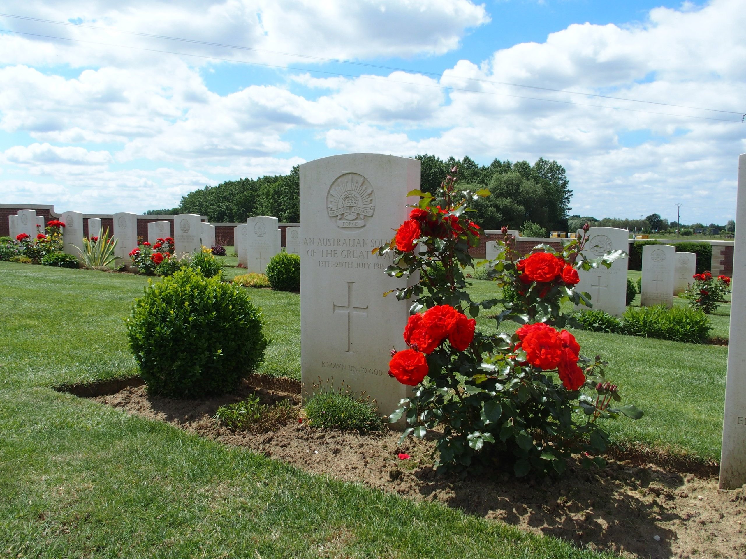 Cinq soldats australiens morts lors de la Première Guerre mondiale vont enfin avoir une sépulture dans le cimetière militaire de Pheasant Wood à Fromelles (Pas-de-Calais). DR/Musée de la bataille de Fromelles