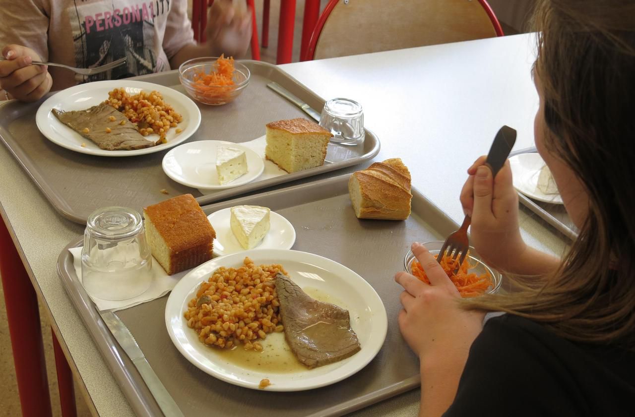 <b></b> Illustration. Parmi les trois mesures, la disparition du plastique, sous forme de barquettes ou de couverts, des cantines scolaires de la ville.