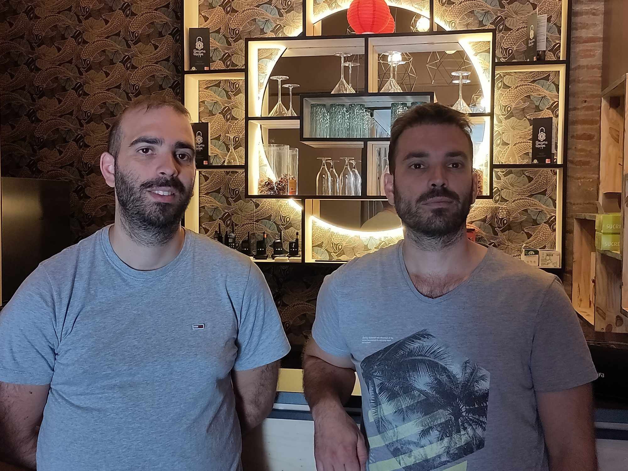 Romain et Rémy Durand, les fondateurs d'Enigma Escape à Toulouse. LP/Paul Périé
