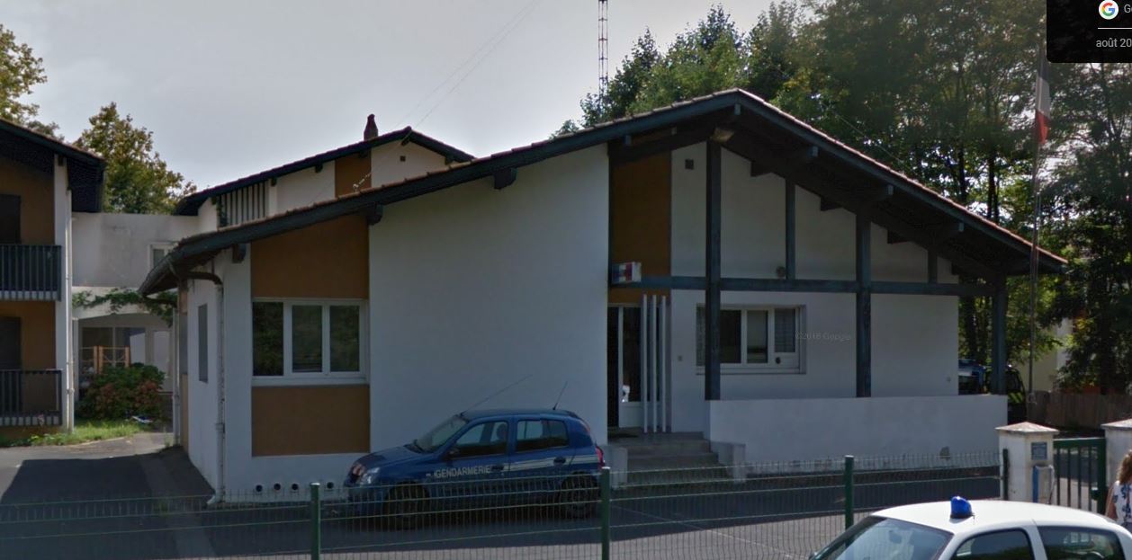 Un bâtiment de la gendarmerie à Saint-Pée-sur-Nivelle. Google street view