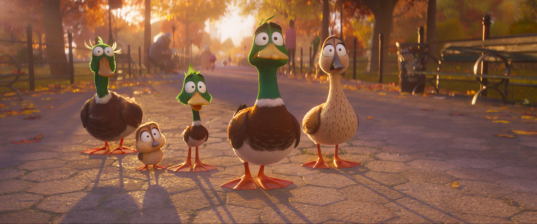 « Migration », qui nous permet, grâce à une remarquable animation en 3D, de voler en compagnie des oiseaux.  Illumination Entertainment and Universal Studios