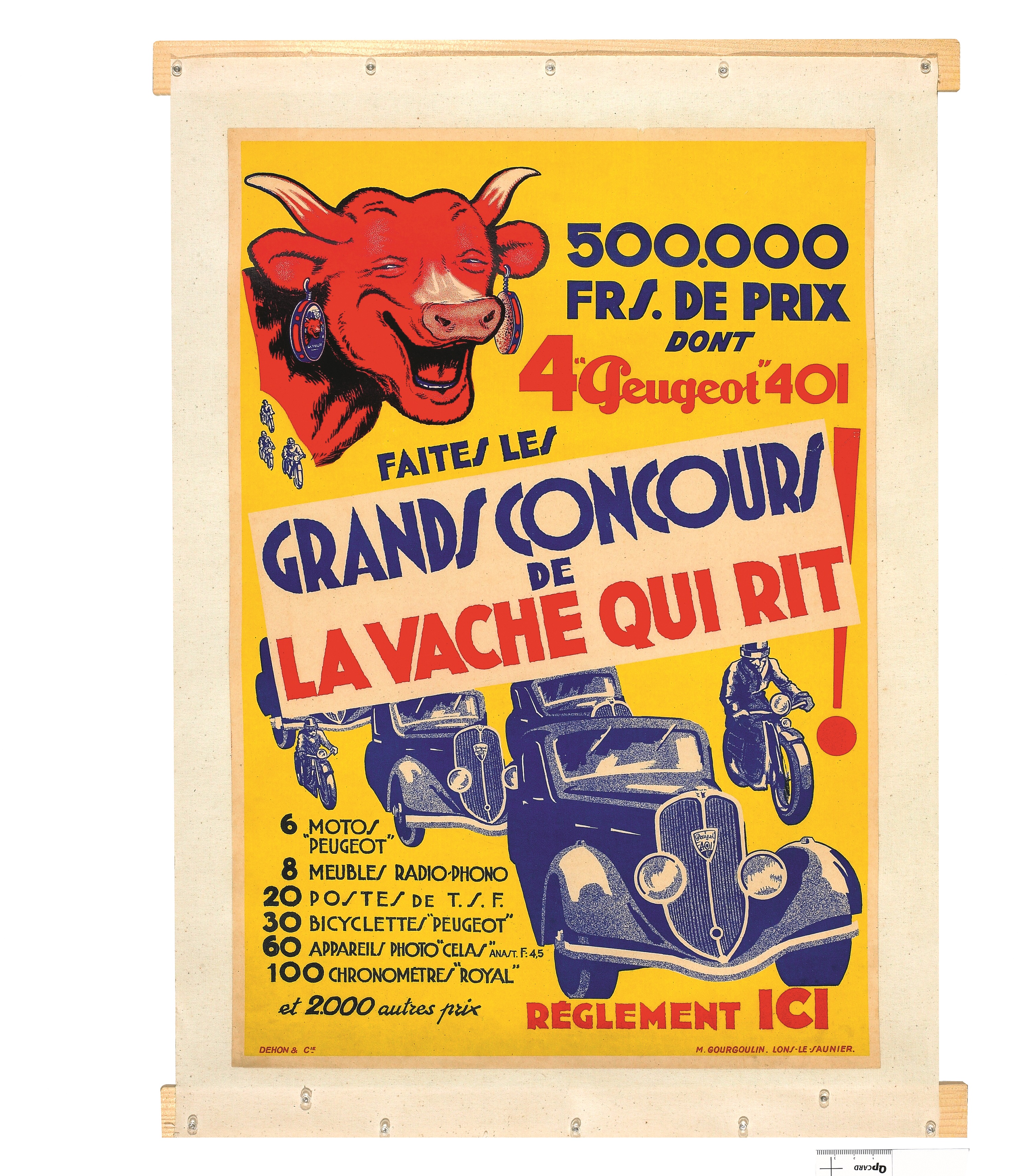 Ad #A1209 Publicité LA VACHE QUI RIT Fromage BEL 'Joyeuse rentrée 1963' Pub 
