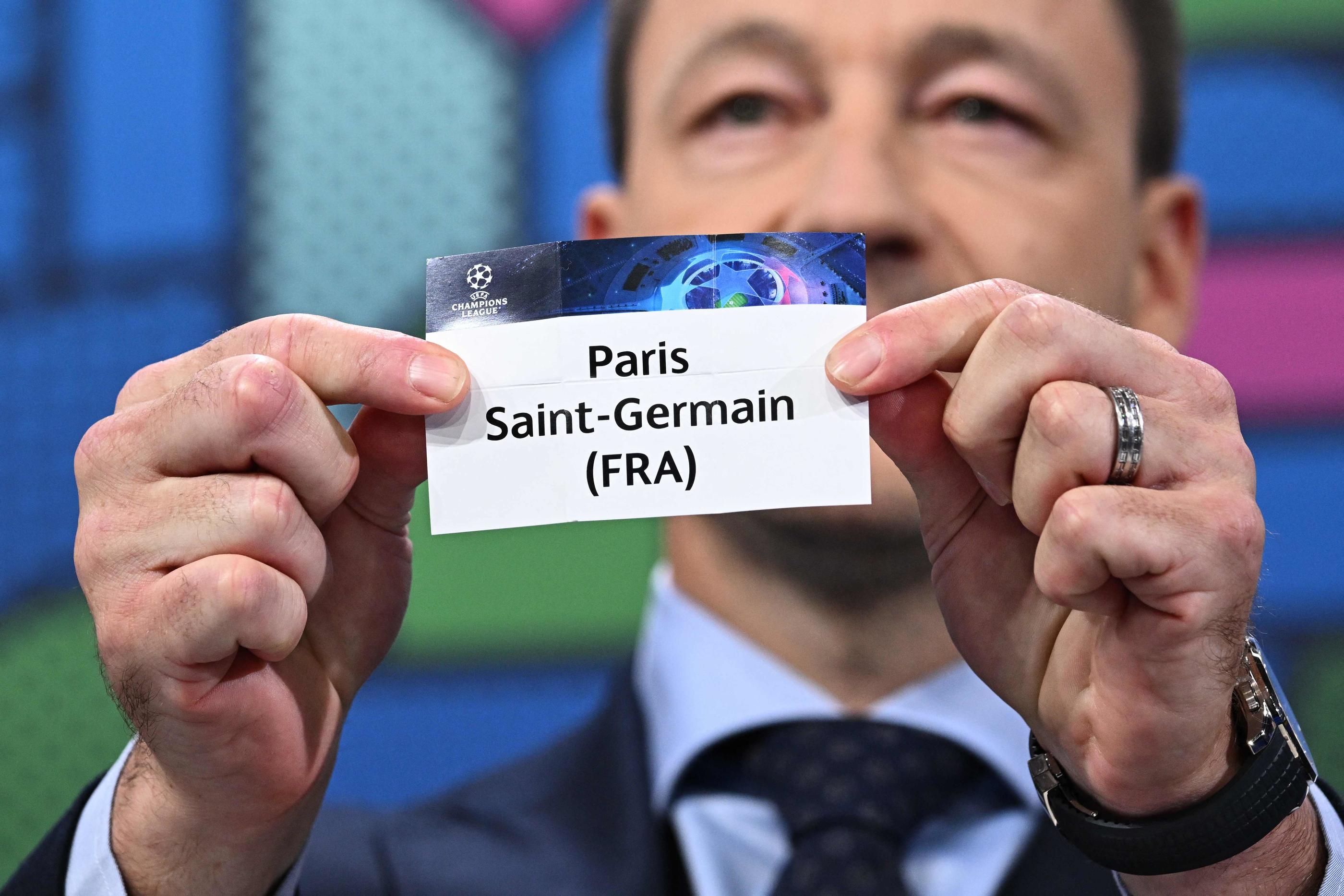 Le Paris Saint-Germain affrontera Barcelone en quarts de finale de Ligue des champions. COFFRINI / AFP