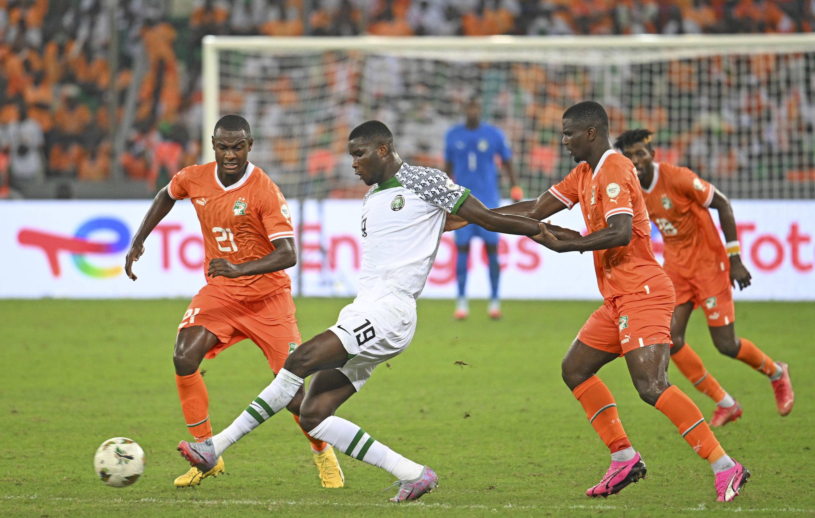 Les Elephants de la Cote d'Ivoire ont souffert face au Nigeria (Photo Icon Sport)