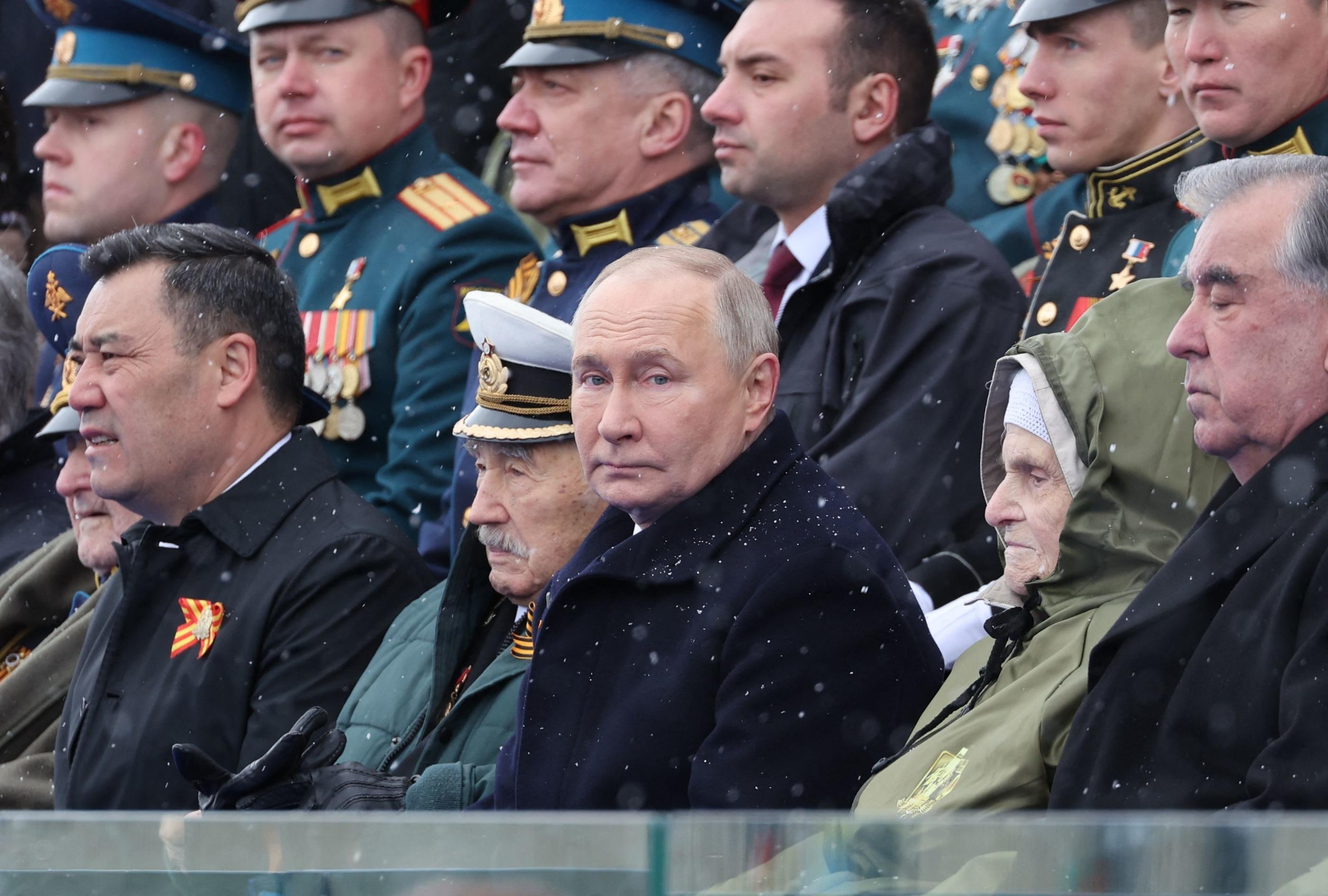 Lors de la dernière parade militaire du 9-Mai, Vladimir Poutine a mis en avant ses impressionnants missiles intercontinentaux Yars. Une arme nucléaire dont il menace régulièrement l'Occident. AFP/Mikhail Klimentyev
