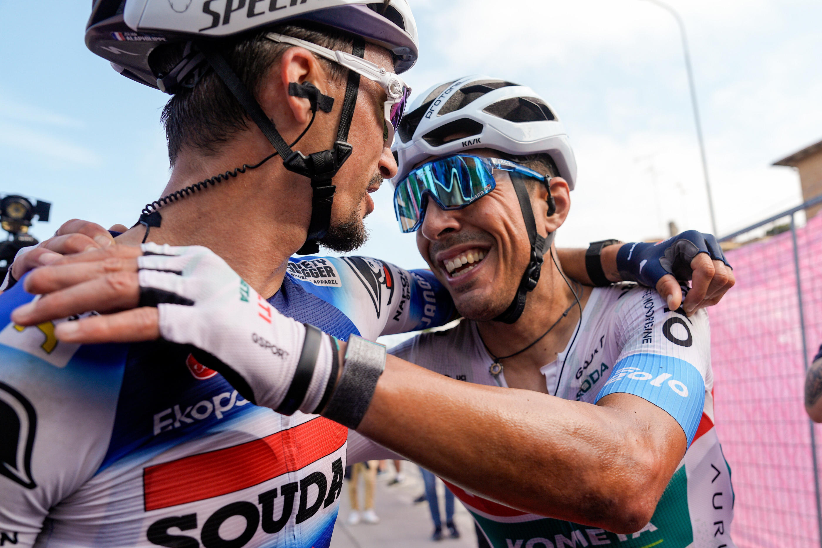 Julian Alaphilippe et Mirco Maestri ont parcouru plus de 100 kilomètres rien que tous les deux sur cette douzième étape du Giro. Marco Alpozzi/Lapresse/Icon Sport